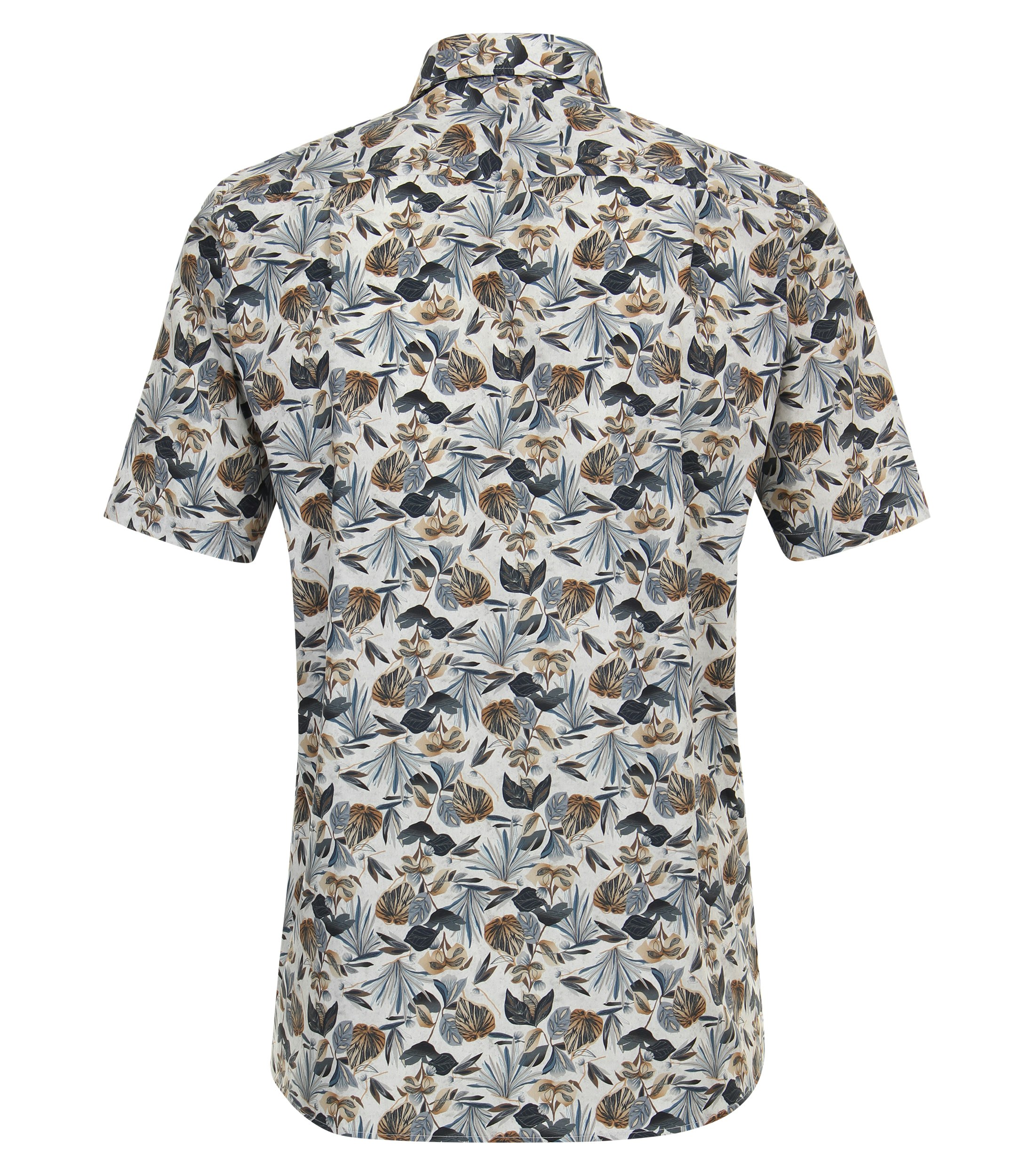 Ein Businesshemd im Print Muster in der Farbe Dunkelblau