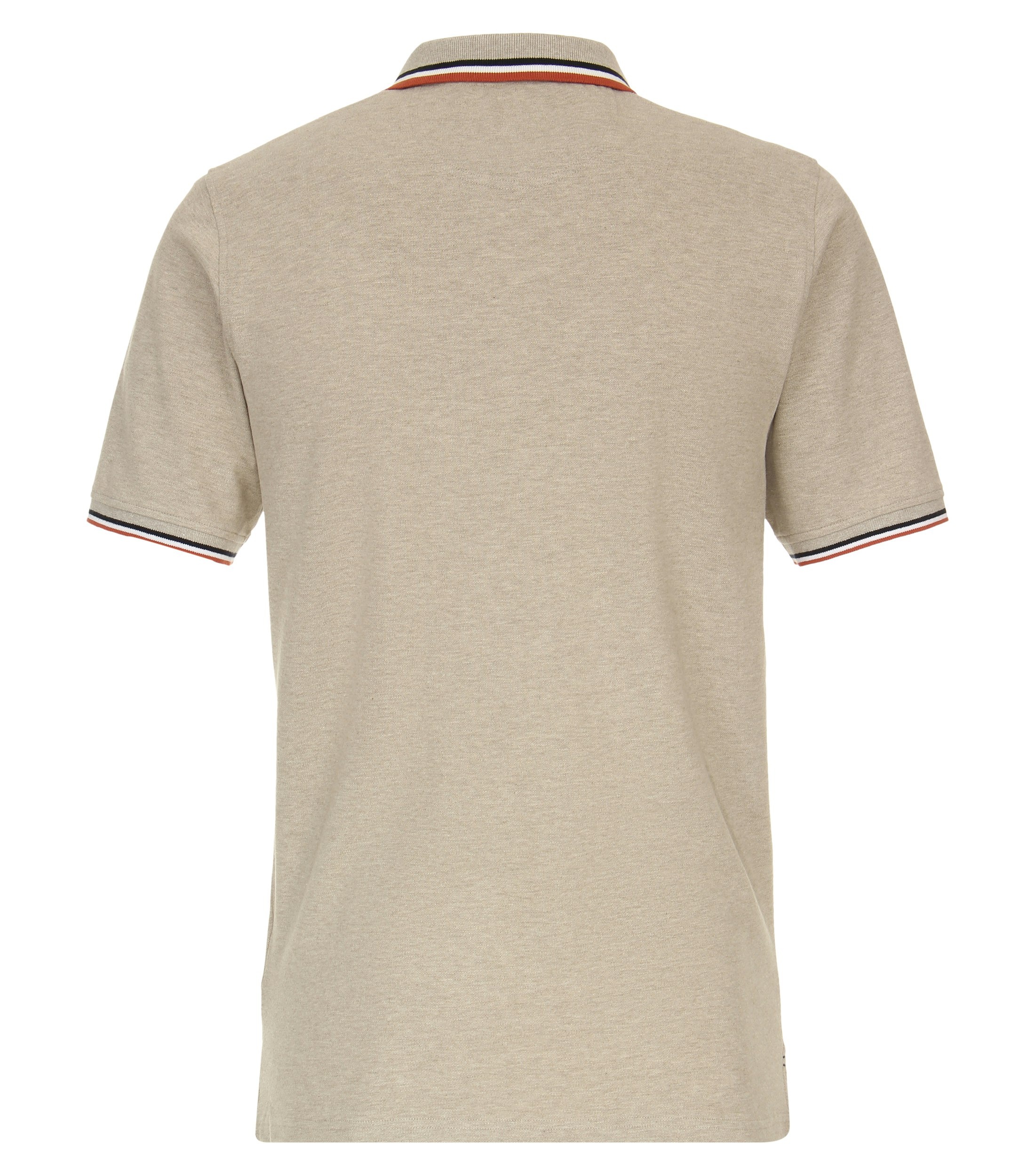 Ein Polo-Shirt im uni Muster in der Farbe Beige
