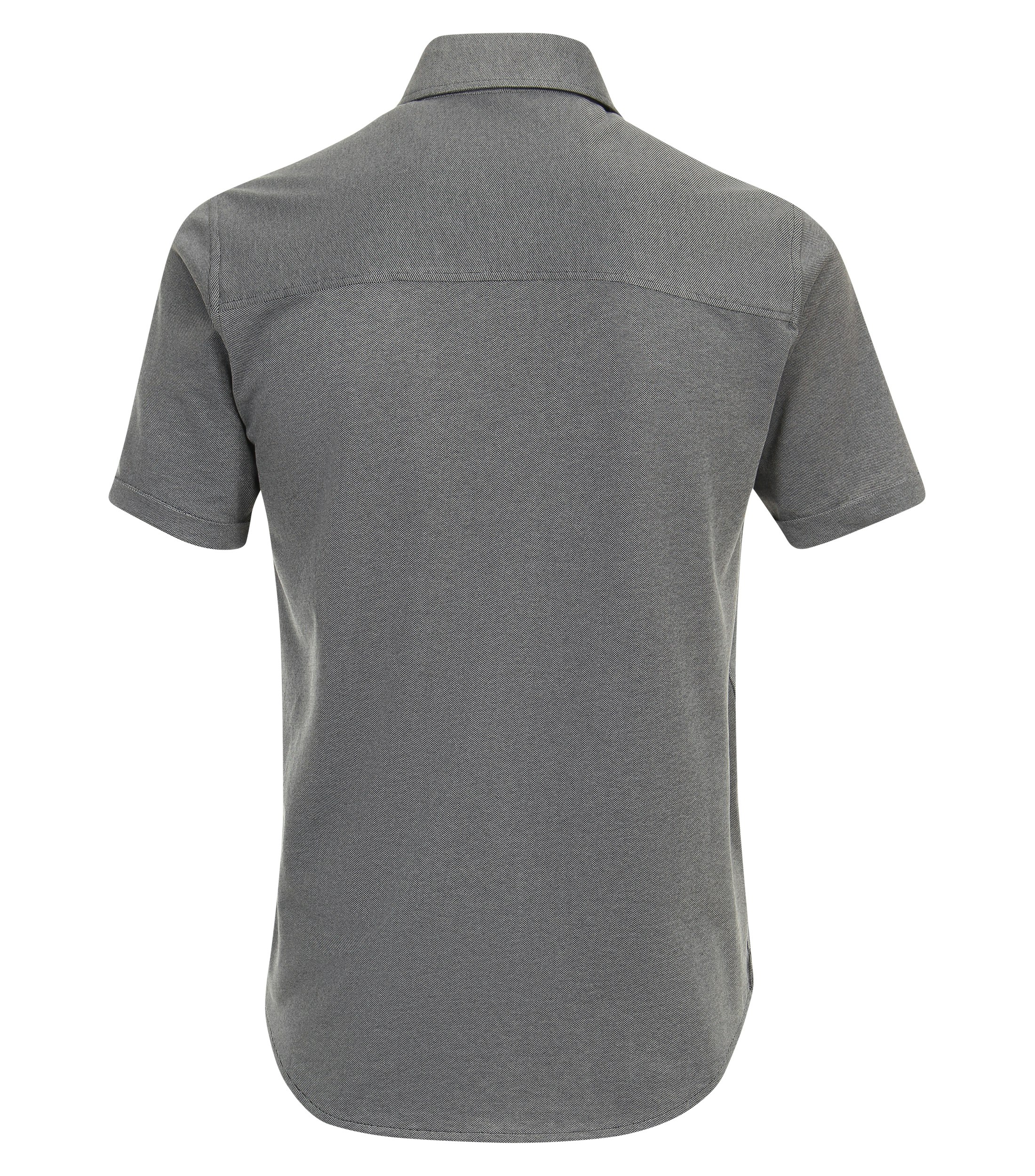 Ein Polo-Shirt im uni Muster in der Farbe Mittelblau
