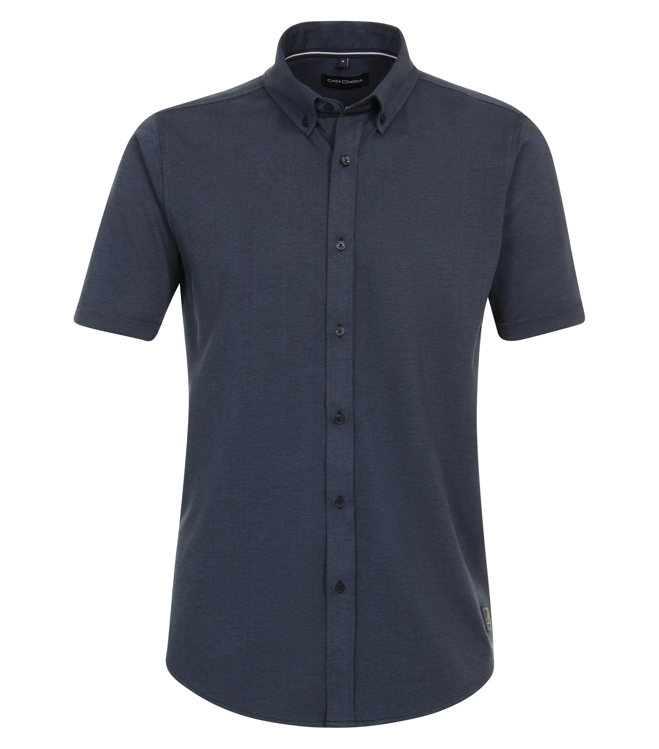 Ein Polo-Shirt im uni Muster in der Farbe Dunkelblau