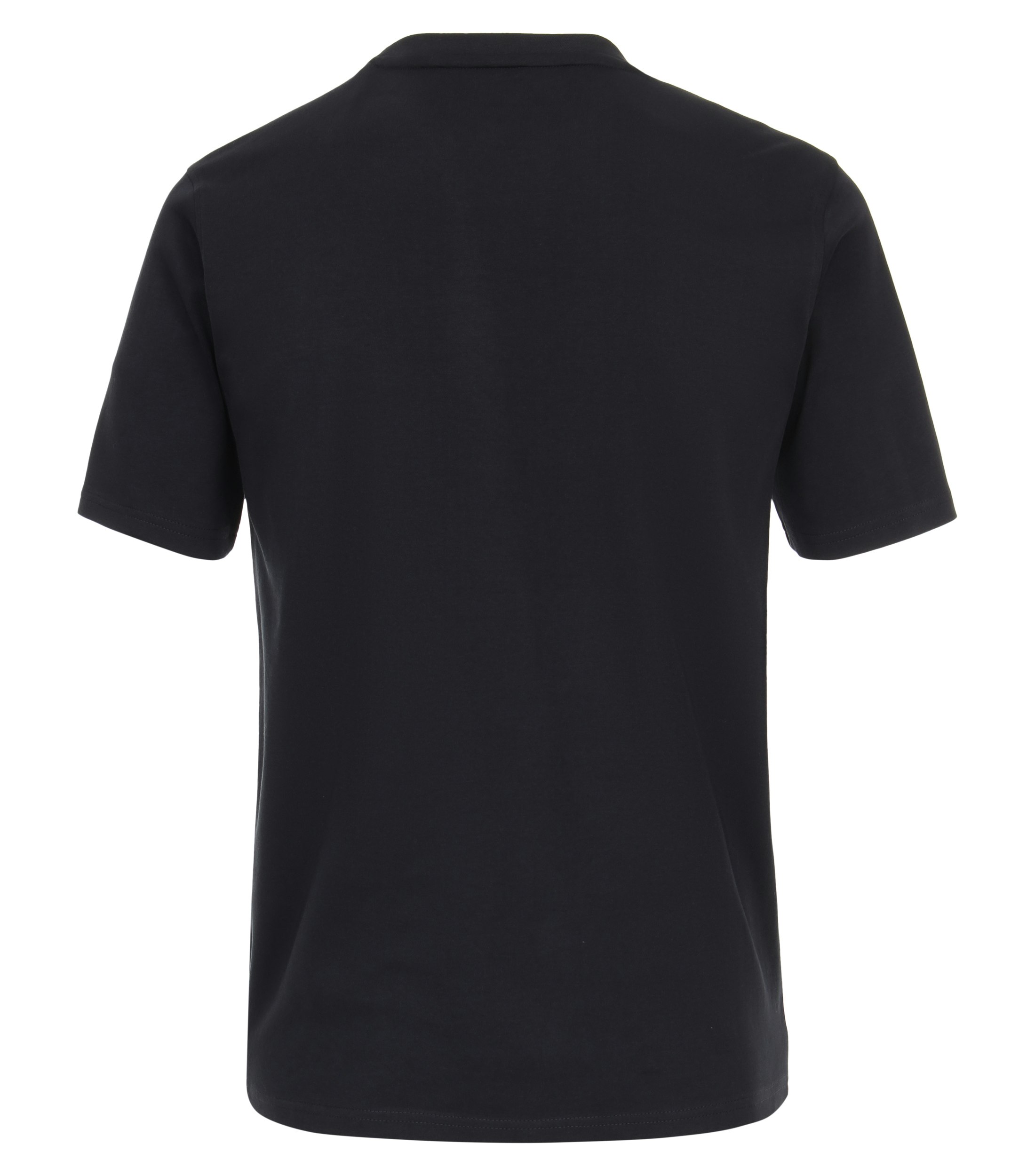 Ein T-Shirt im uni Muster in der Farbe Dunkelblau