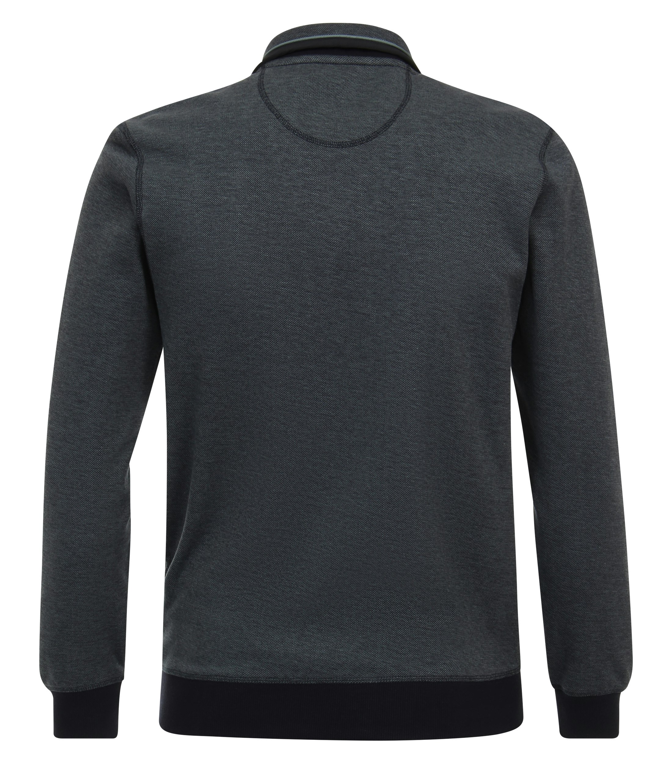 Ein Sweatjacke im uni Muster in der Farbe Dunkelblau