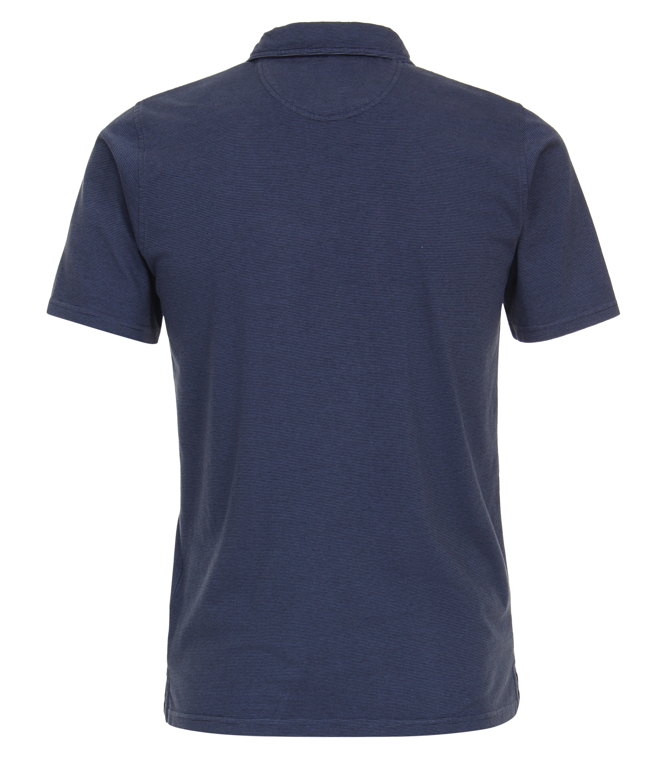 Polo-Shirt im gestreiften Muster in der Farbe Dunkelblau