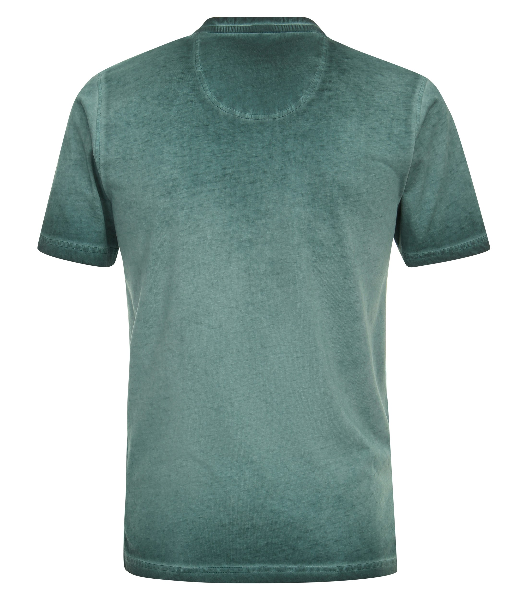 Ein T-Shirt im uni Muster in der Farbe Türkis