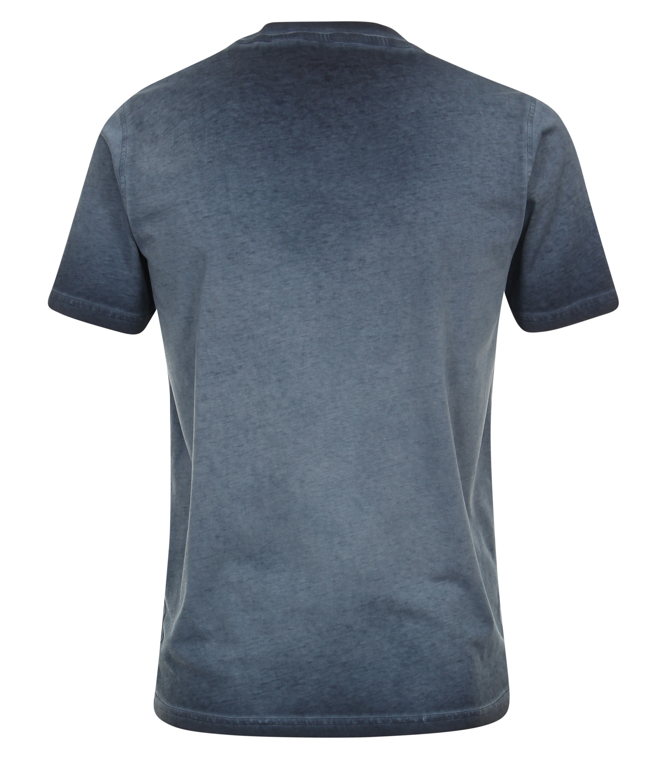 T-Shirt im unifarbenen Design in der Farbe Mittelblau