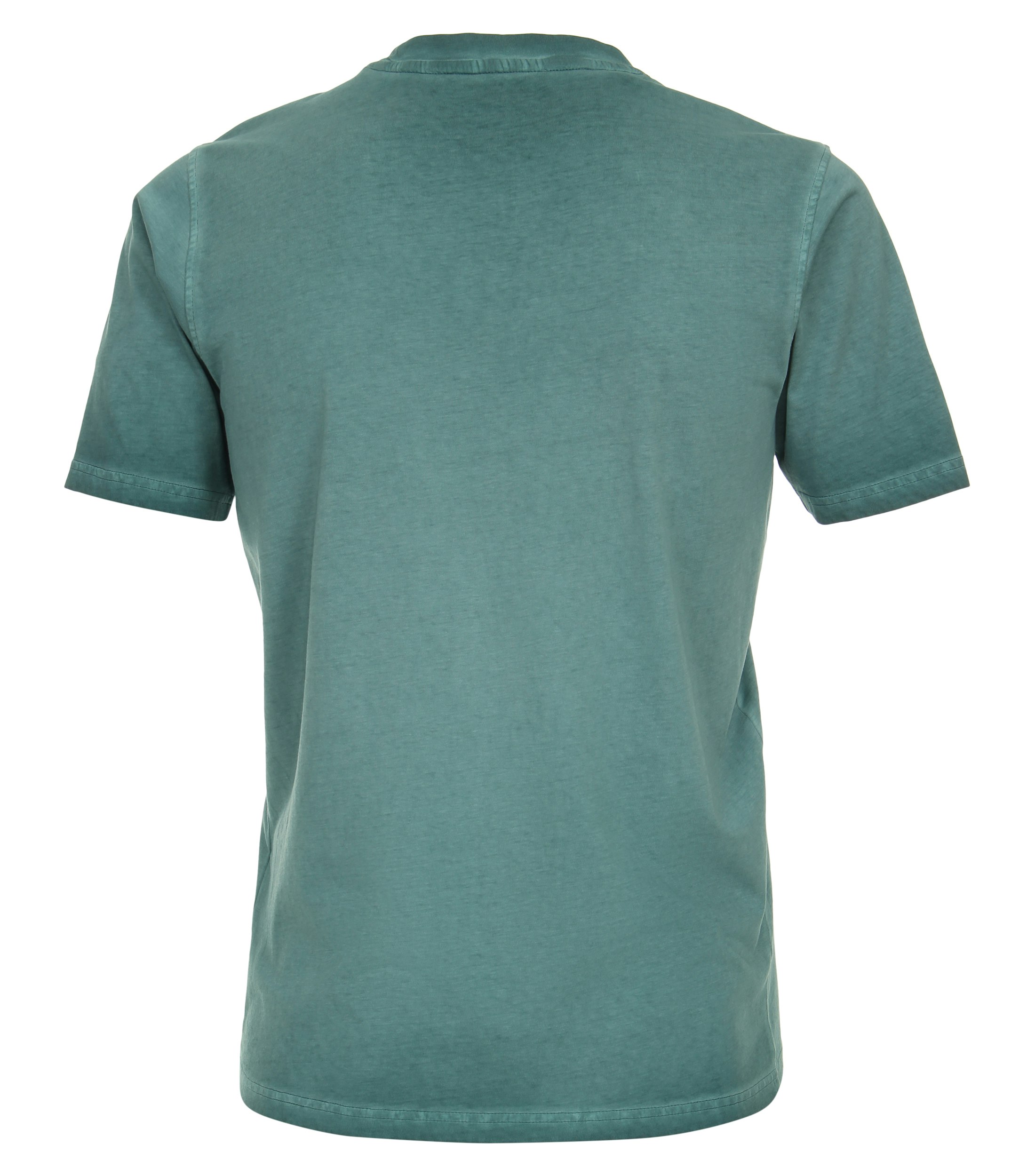 Ein T-Shirt im uni Muster in der Farbe Türkis