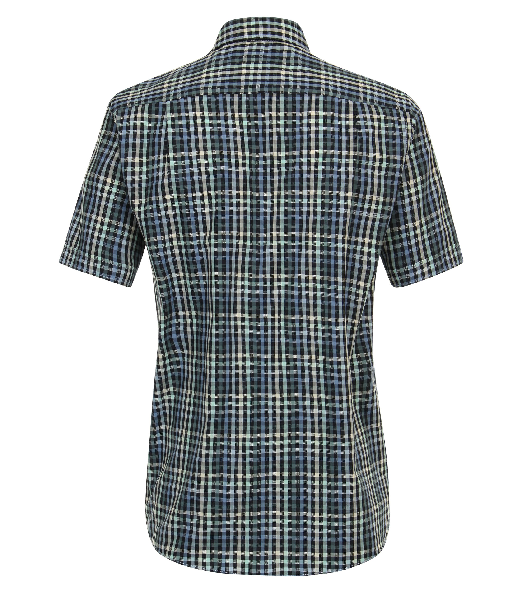 Ein Freizeithemd im kariert Muster in der Farbe Dunkelblau