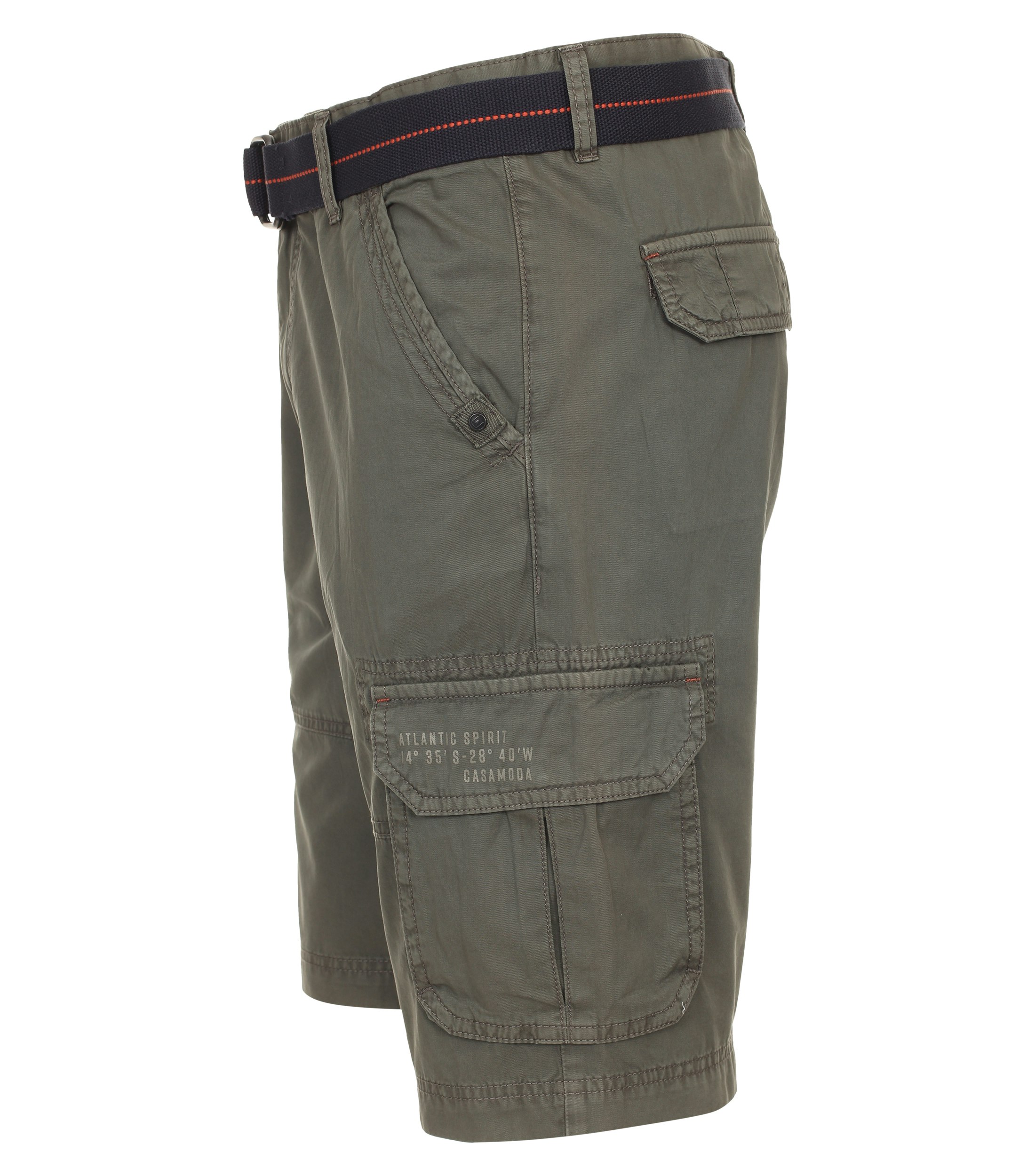 Ein Shorts im uni Muster in der Farbe Olive