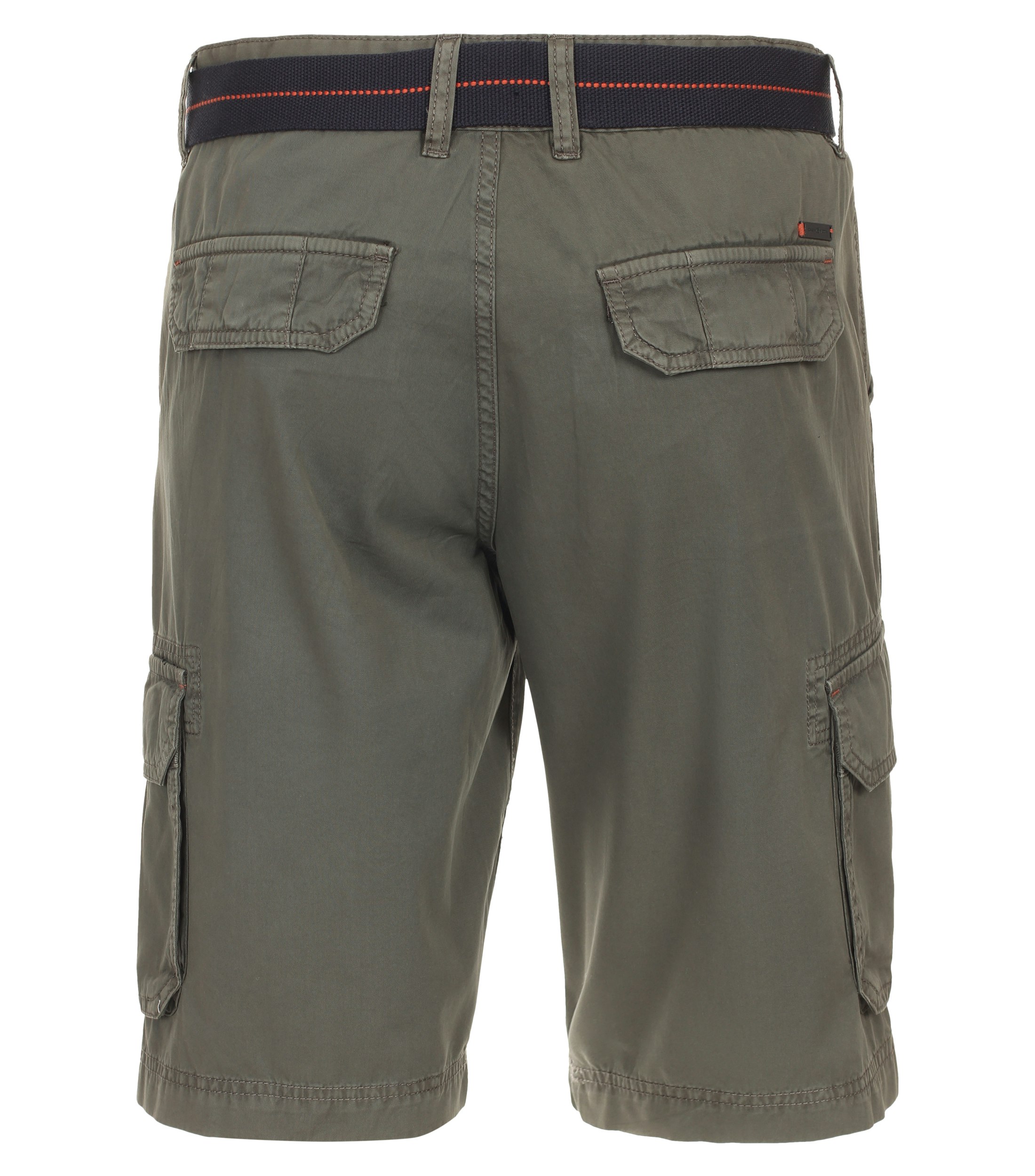 Shorts im unifarbenen Design in der Farbe Olive