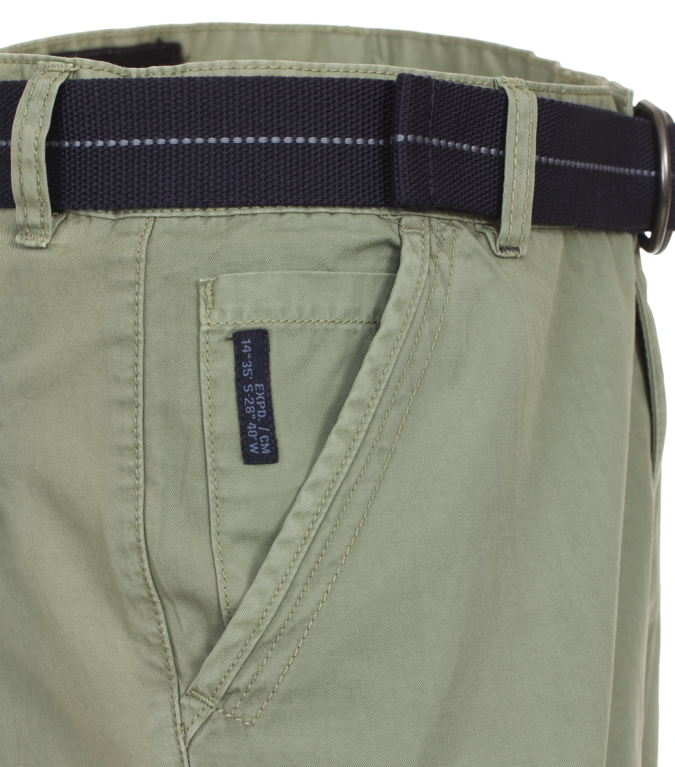 Shorts im unifarbenen Design in der Farbe Grün