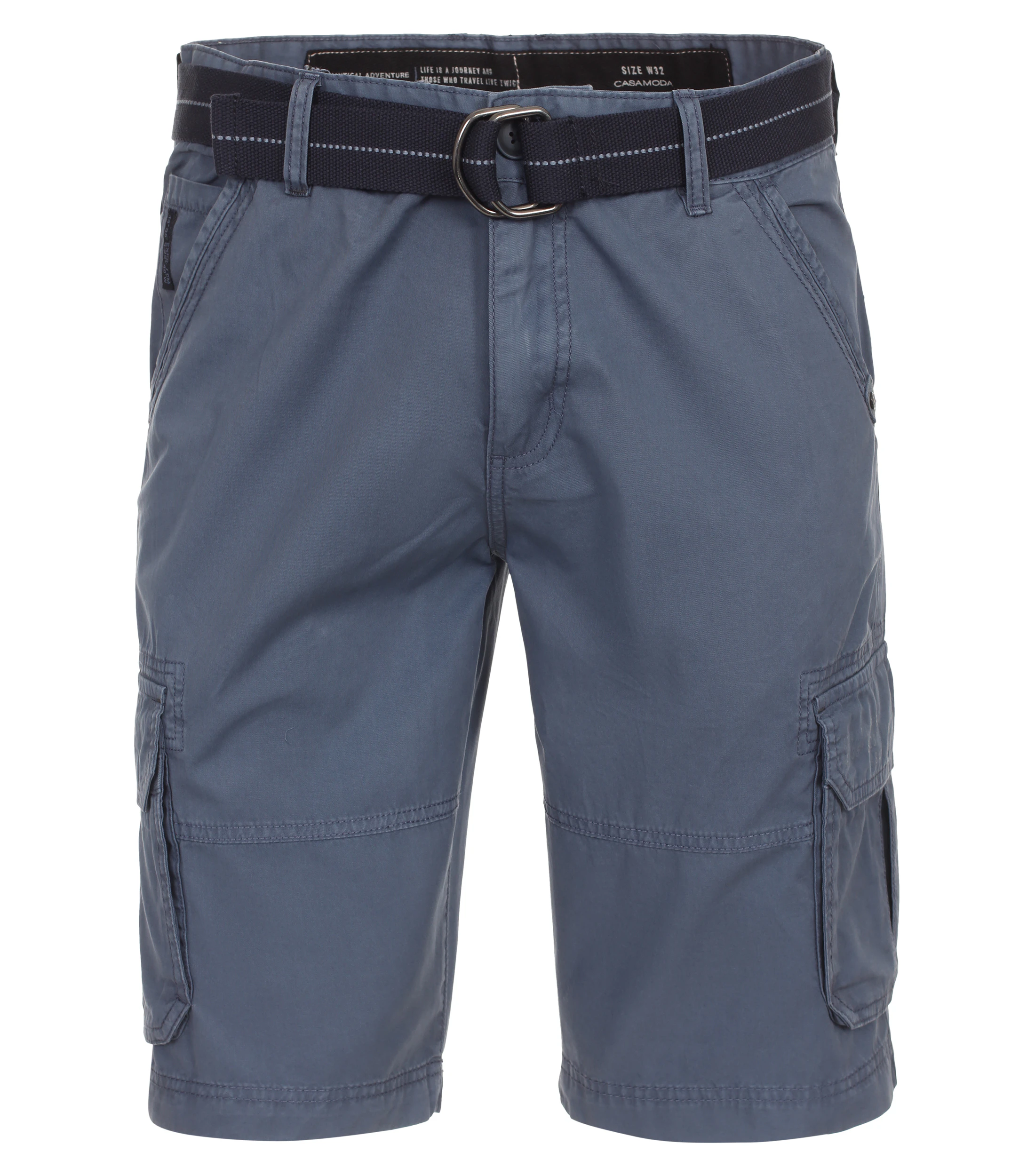Shorts im unifarbenen Design in der Farbe dunkles Mittelblau