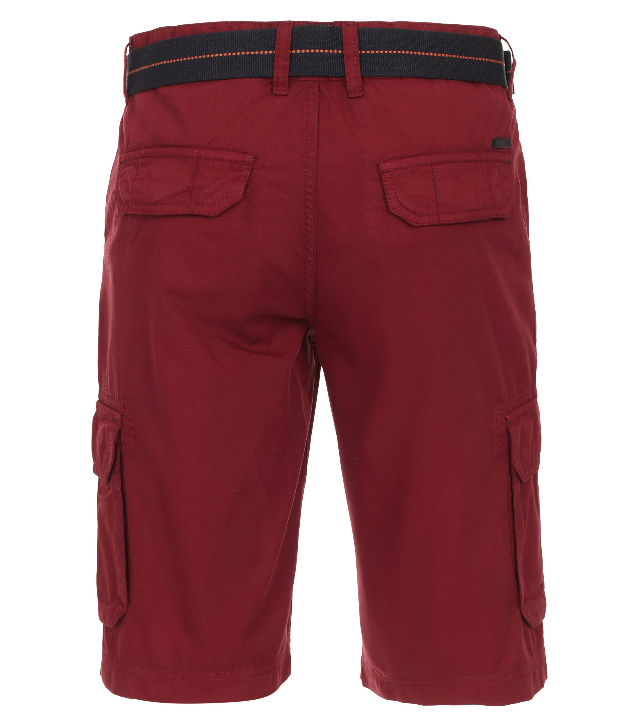 Eine Shorts im uni Muster in der Farbe Dunkelrot