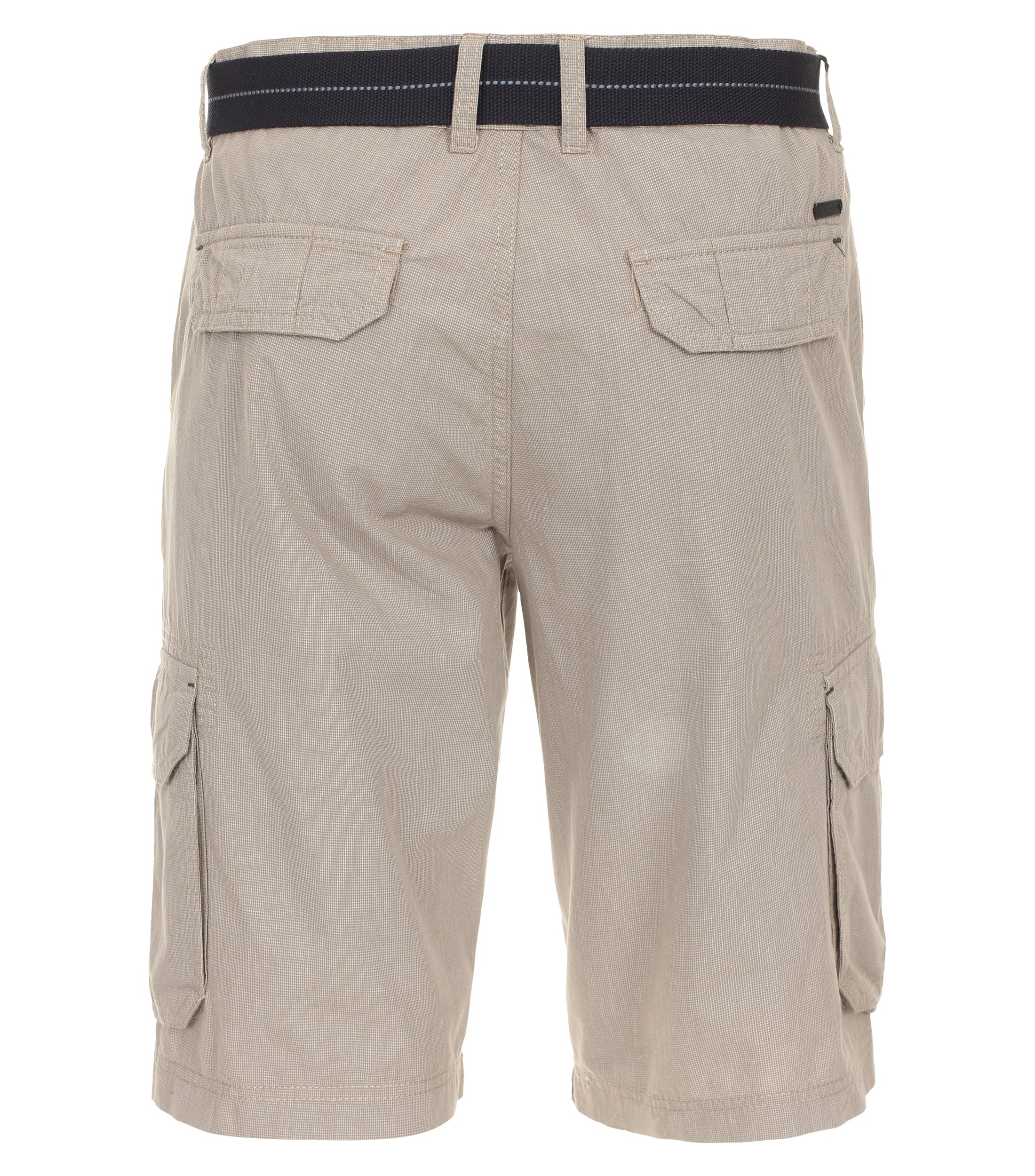 Eine Shorts im uni Muster in der Farbe Hellbraun