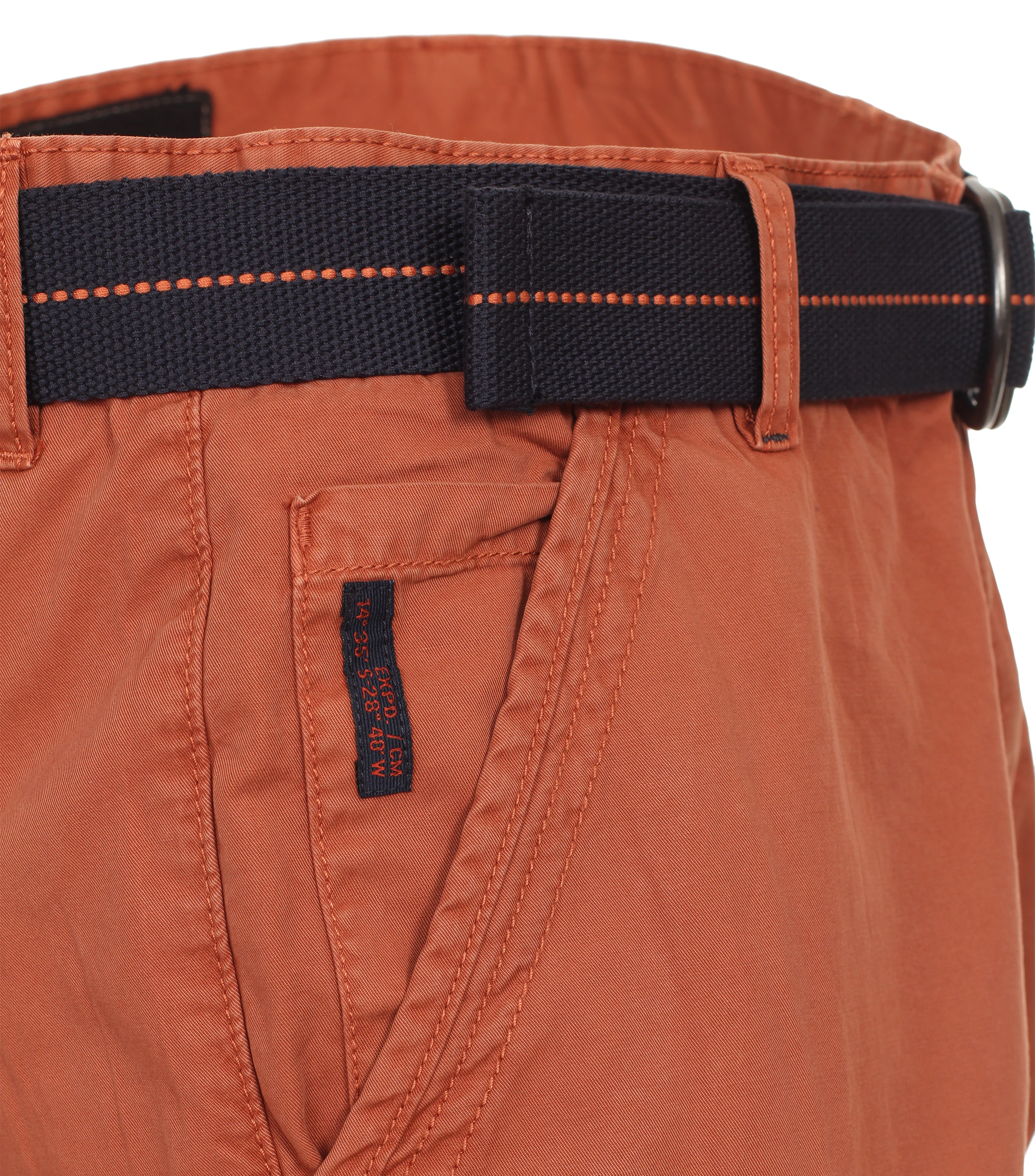 Shorts im unifarbenen Design in der Farbe Orange