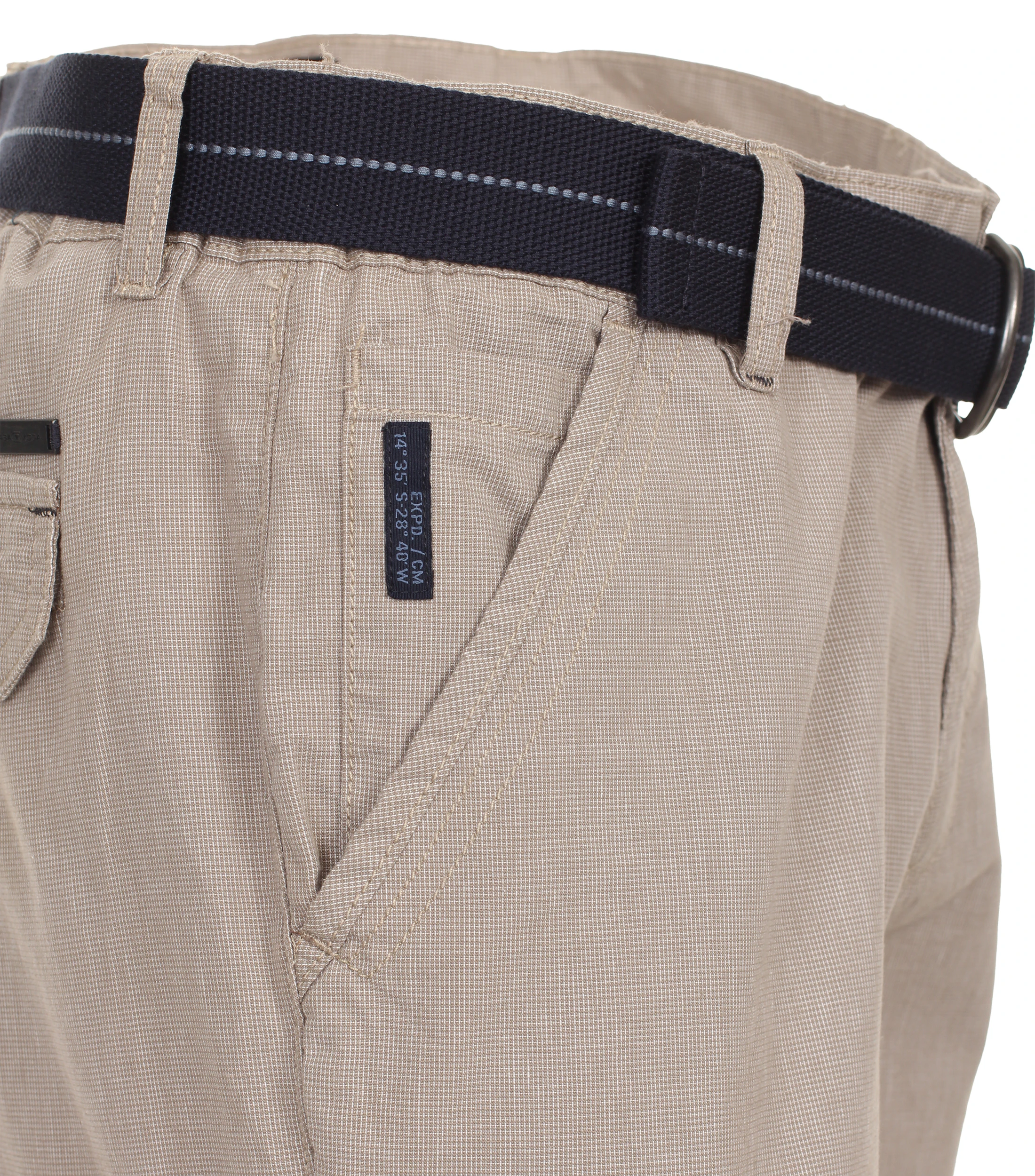 Shorts im unifarbenen Design in der Farbe Hellbraun