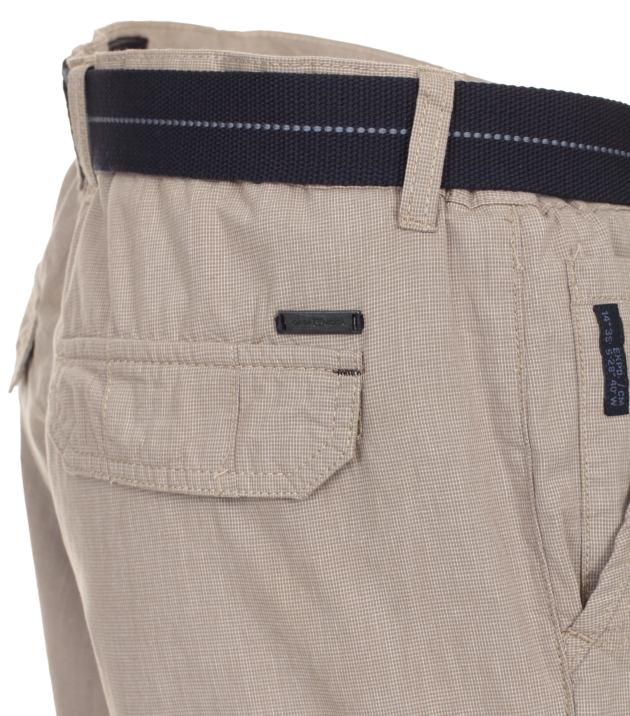 Shorts im unifarbenen Design in der Farbe Hellbraun