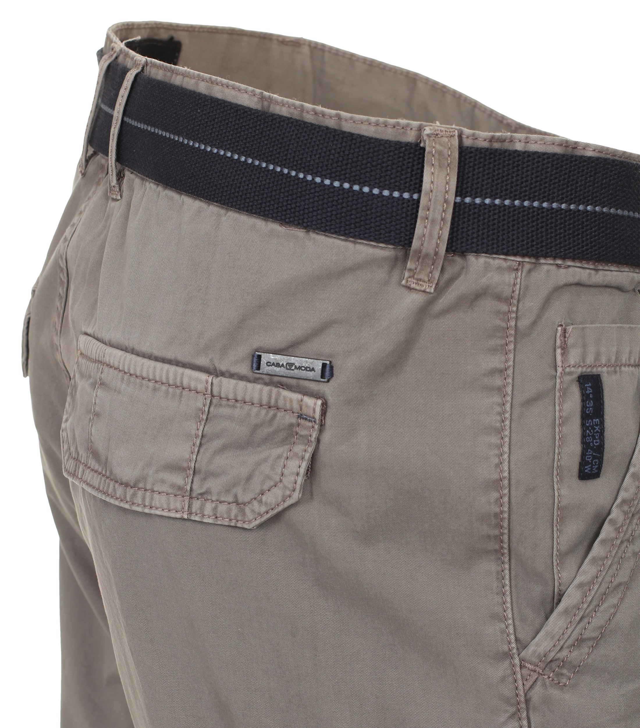Shorts im unifarbenen Design in der Farbe Hellgrau