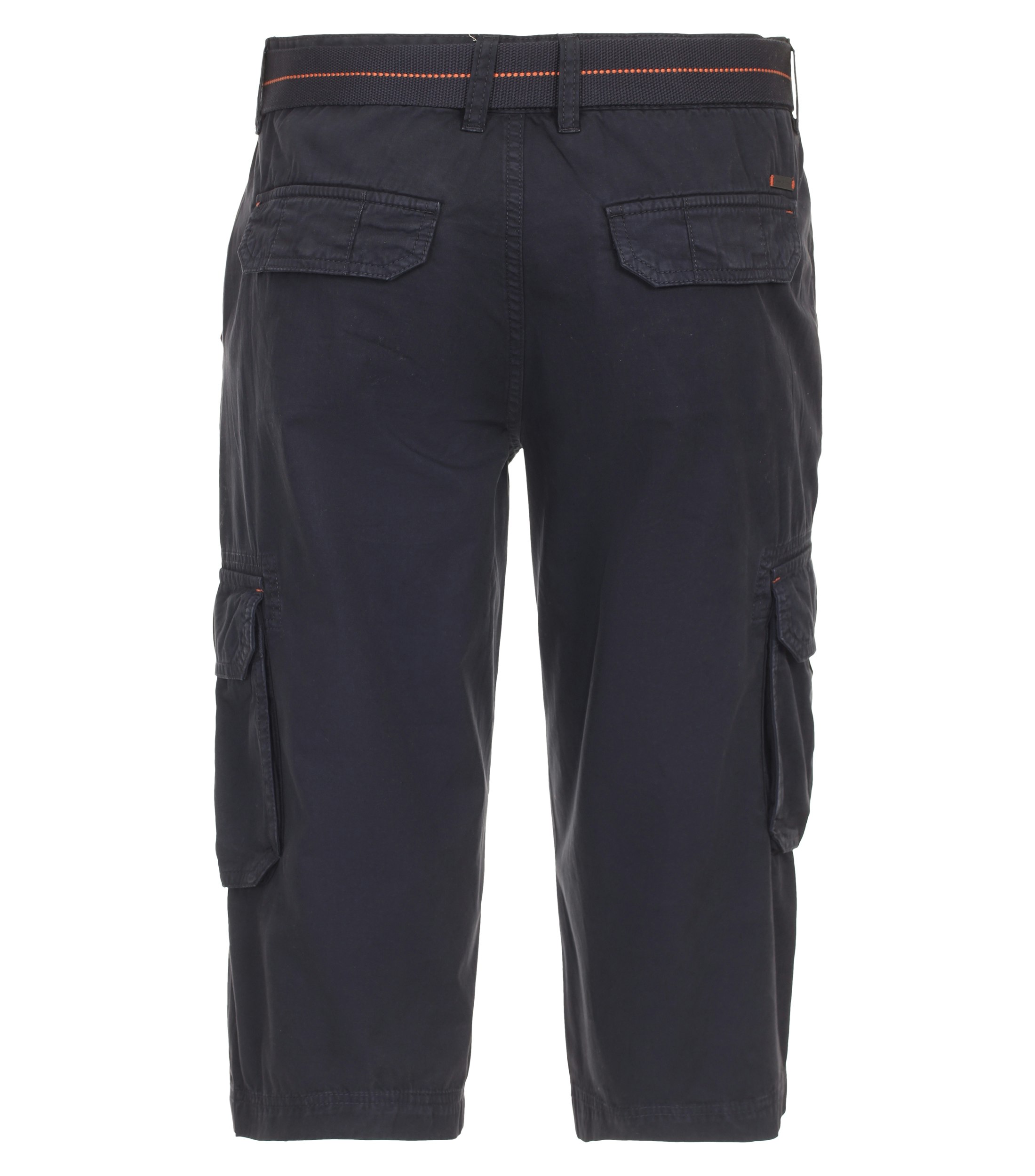 Eine Shorts im uni Muster in der Farbe Dunkelblau