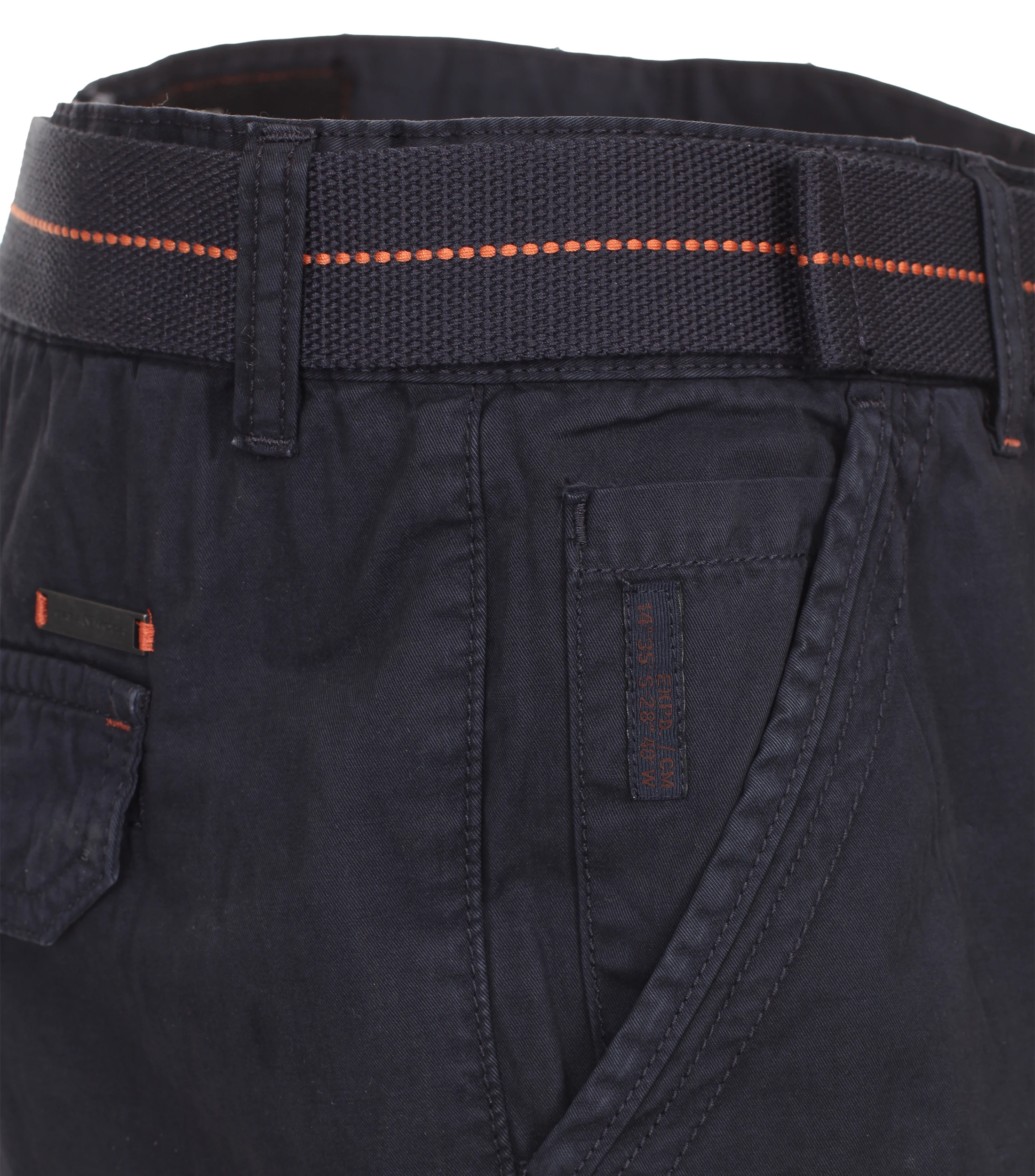 Shorts im unifarbenen Design in der Farbe Dunkelblau