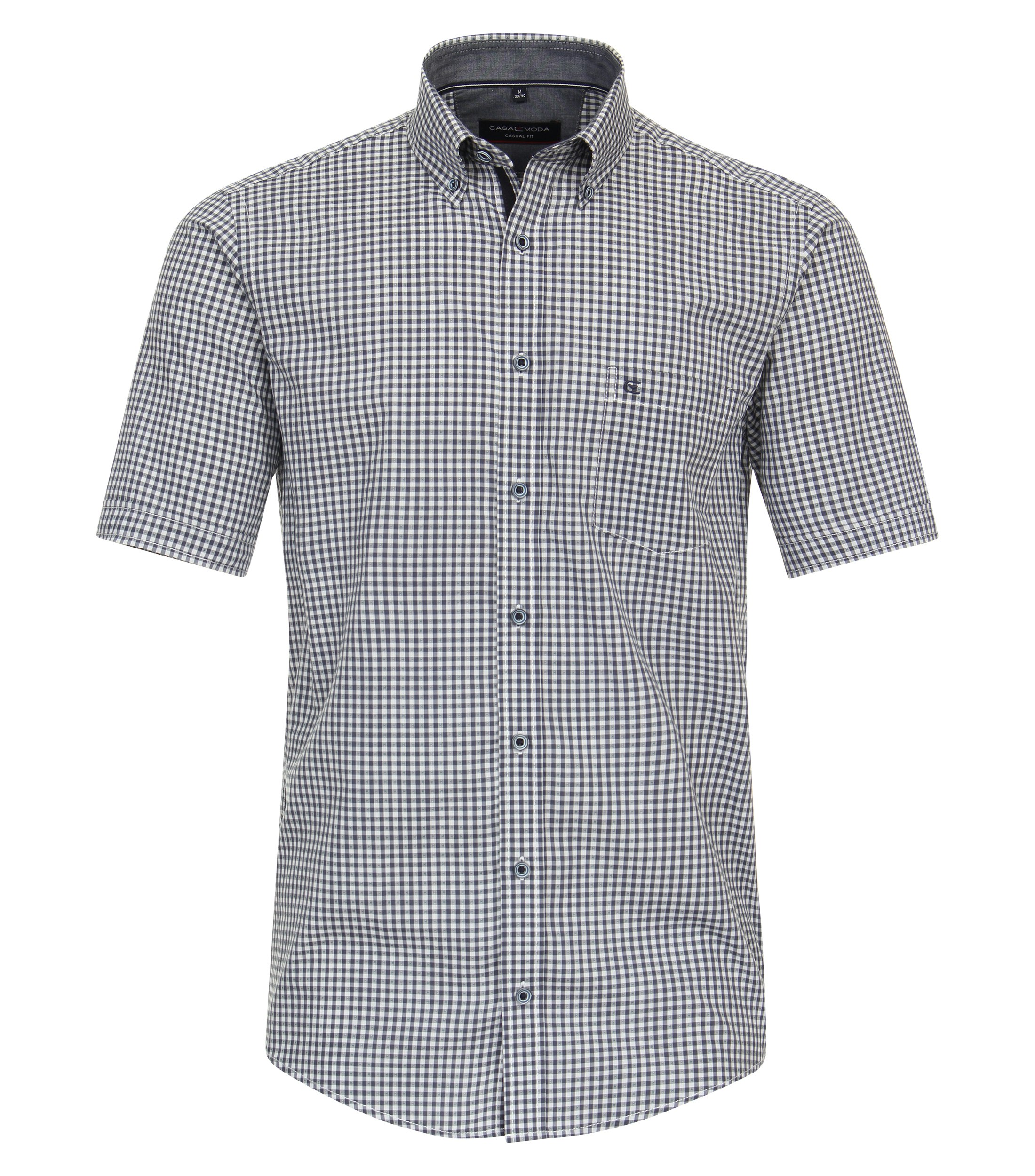 Ein Freizeithemd im kariert Muster in der Farbe Dunkelblau