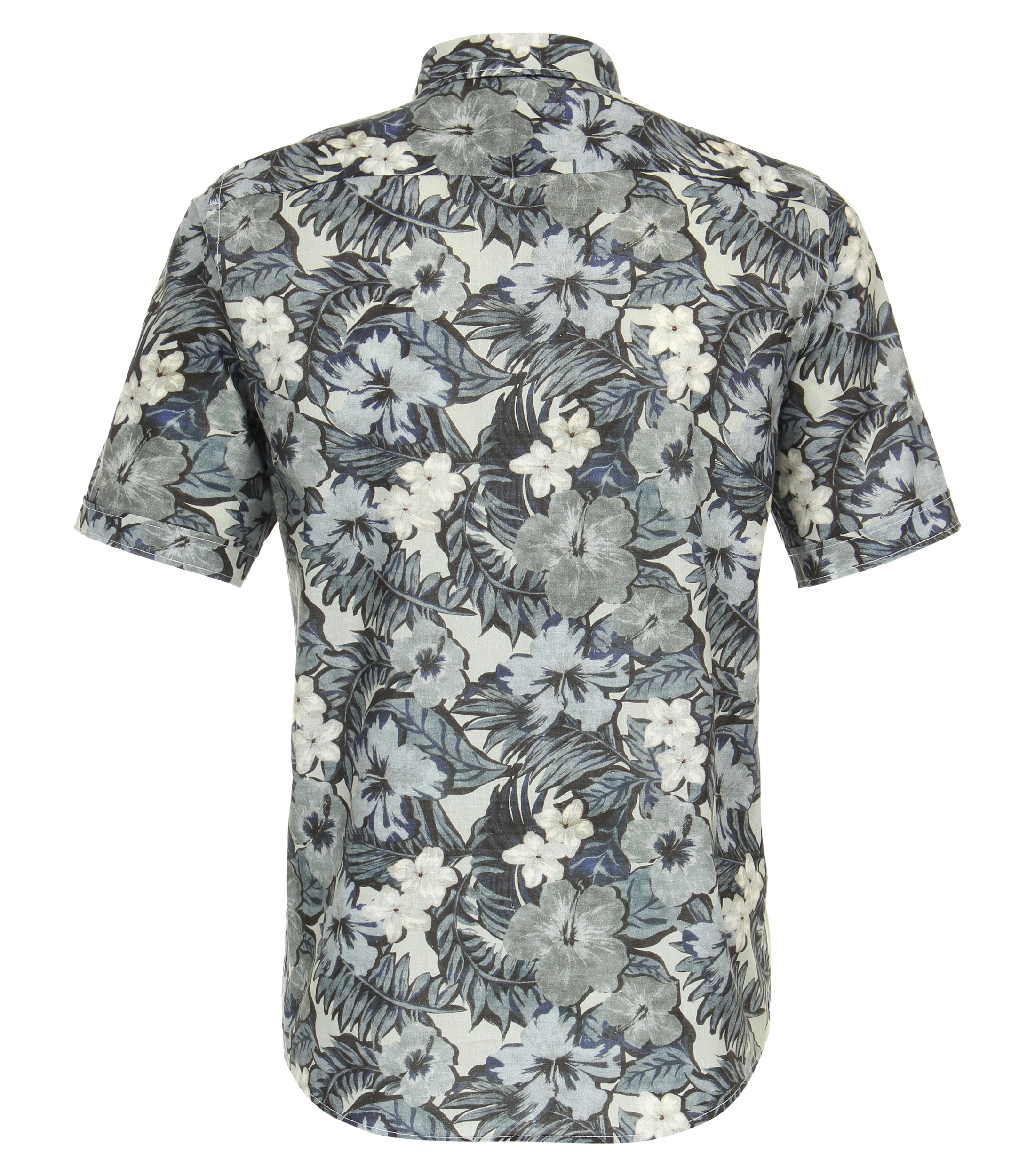 Ein Freizeithemd im Print Muster in der Farbe Dunkelblau