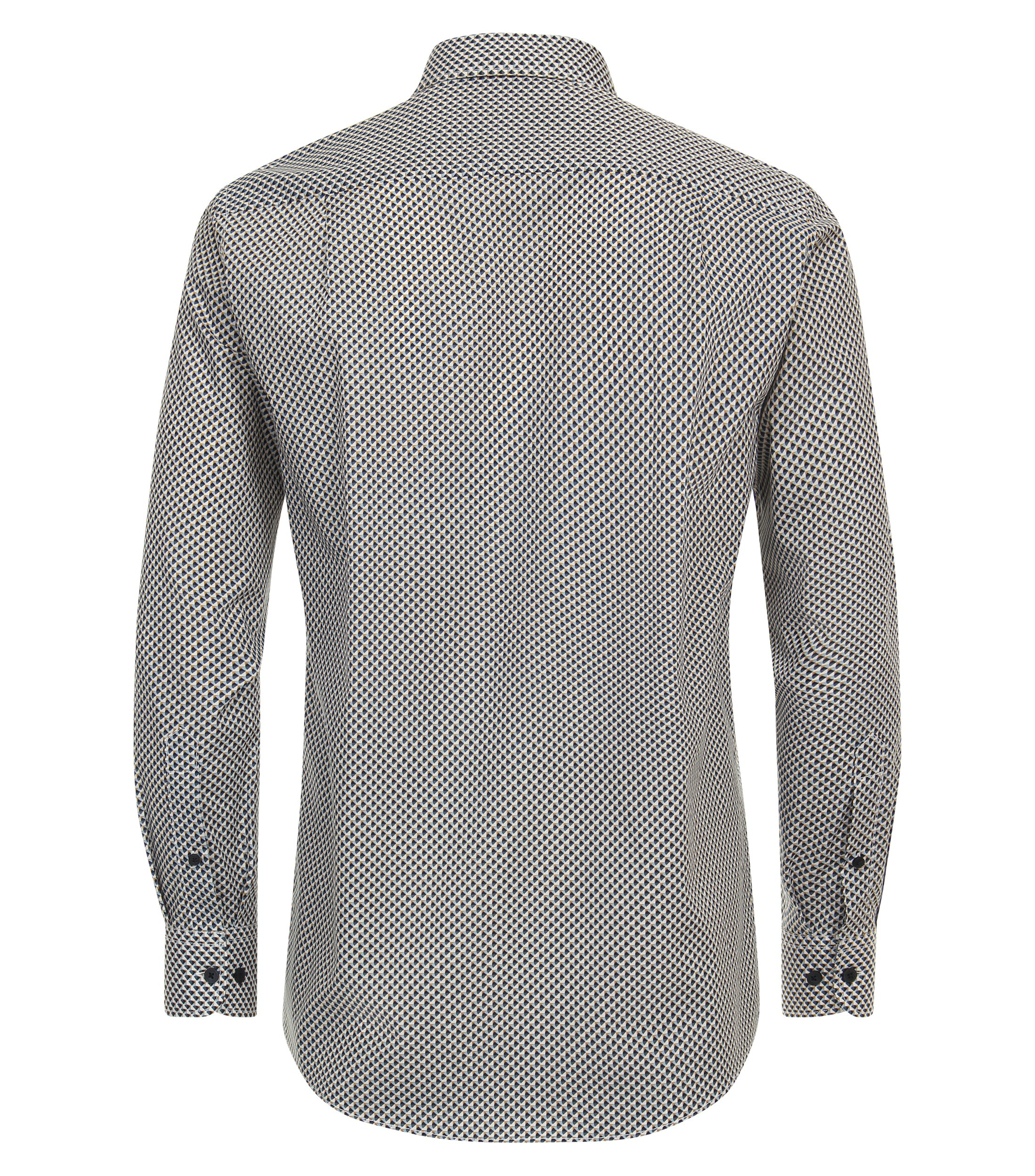 Ein Freizeithemd im Print Muster in der Farbe Dunkelblau