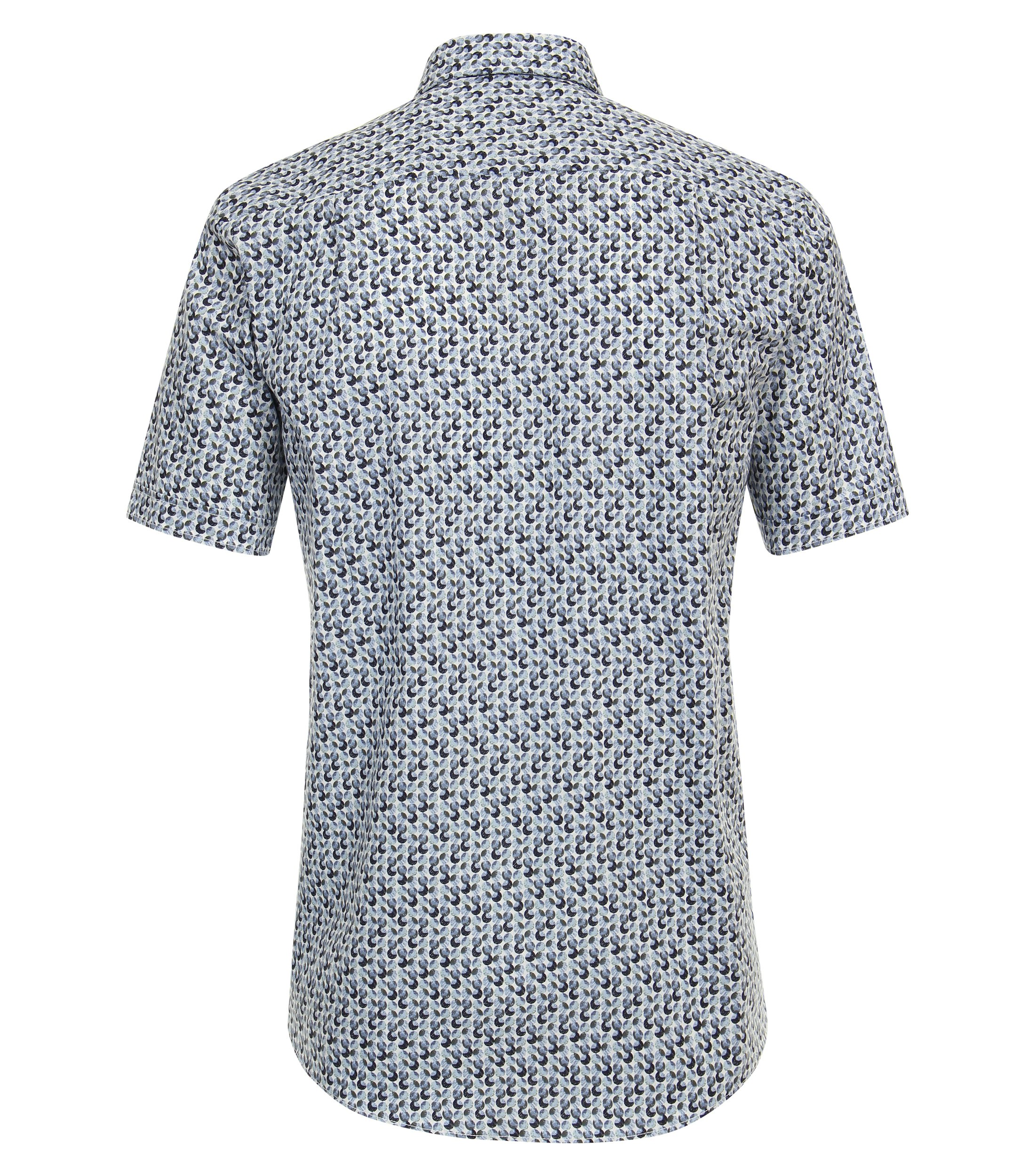 Ein Freizeithemd im Print Muster in der Farbe Mittelblau