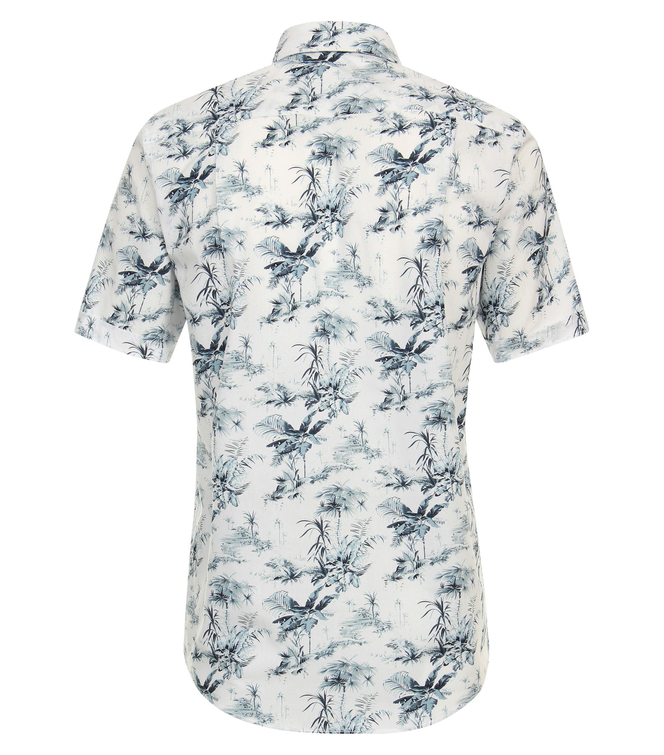 Ein Freizeithemd im Print Muster in der Farbe Mittelblau