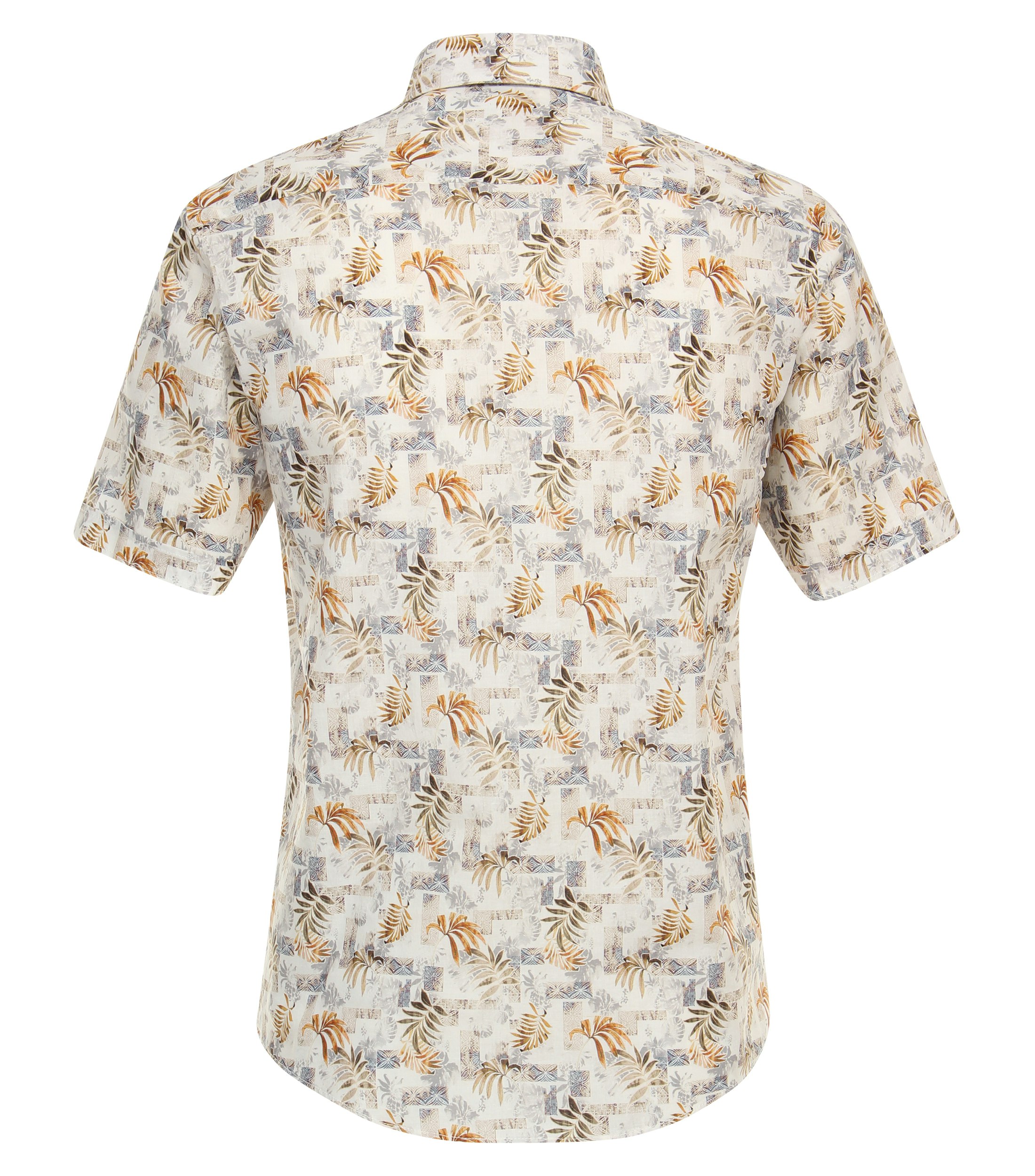 Ein Freizeithemd im Print Muster in der Farbe Beige