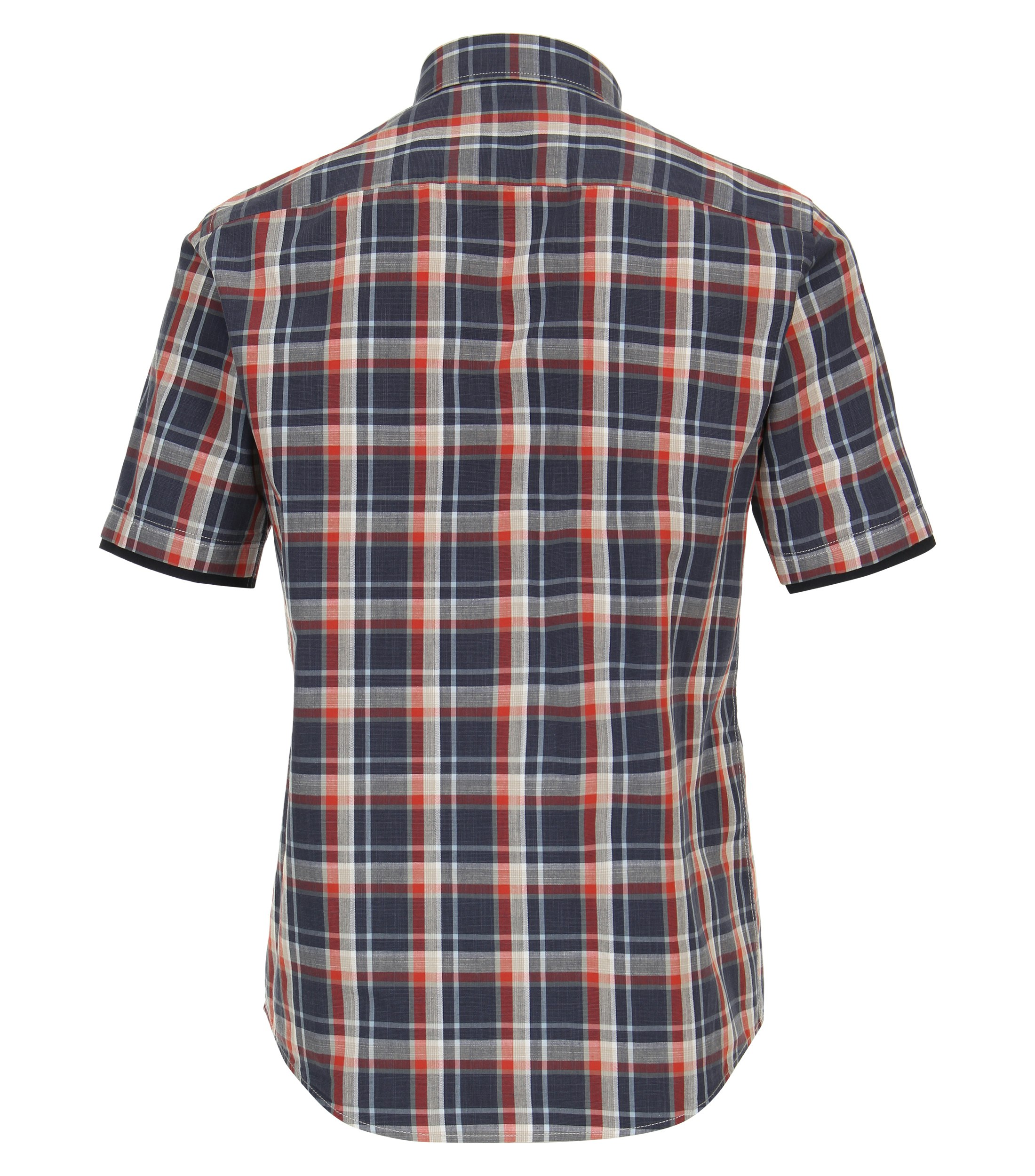 Ein Freizeithemd im kariert Muster in der Farbe Dunkelblau