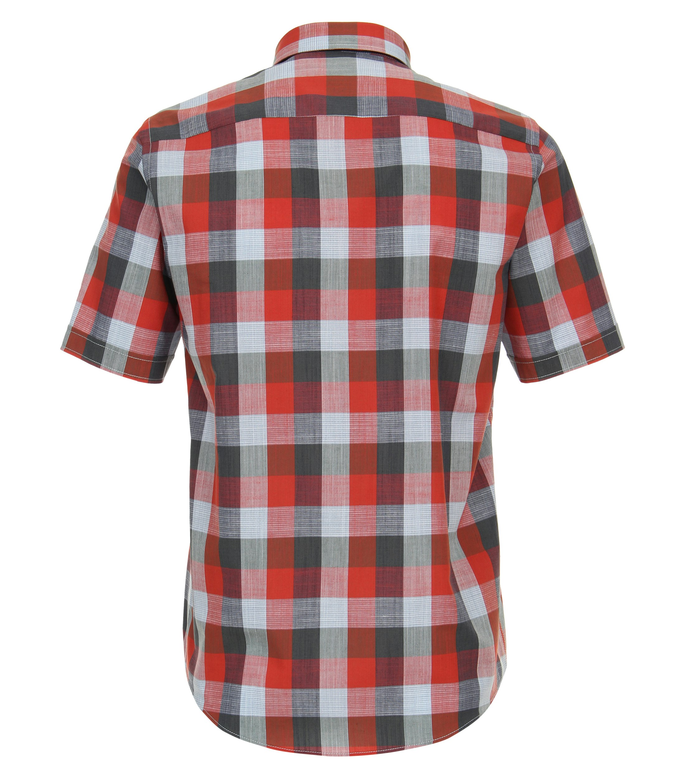 Ein Freizeithemd im kariert Muster in der Farbe Rot