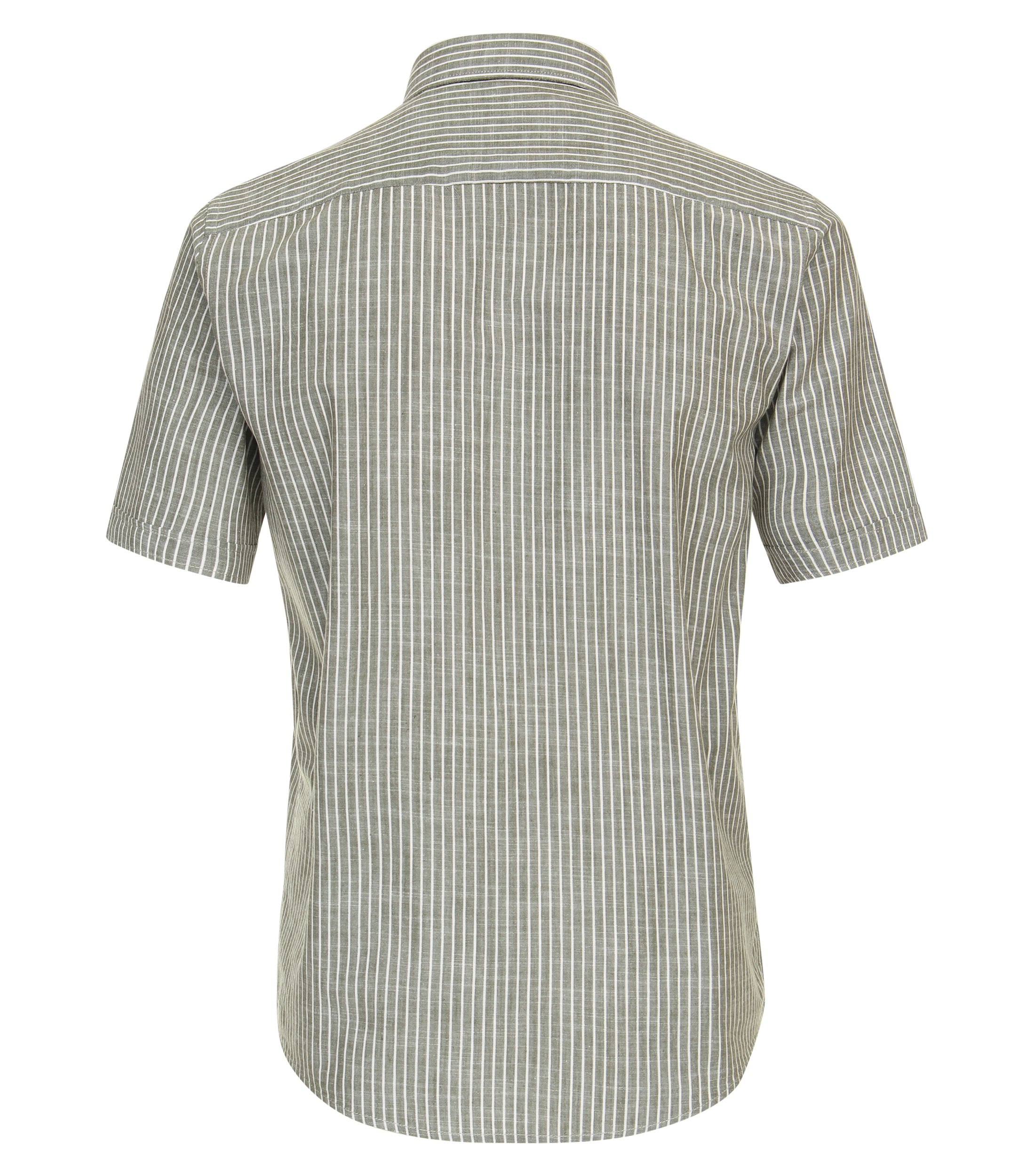 Ein Freizeithemd im gestreift Muster in der Farbe Hellgrün