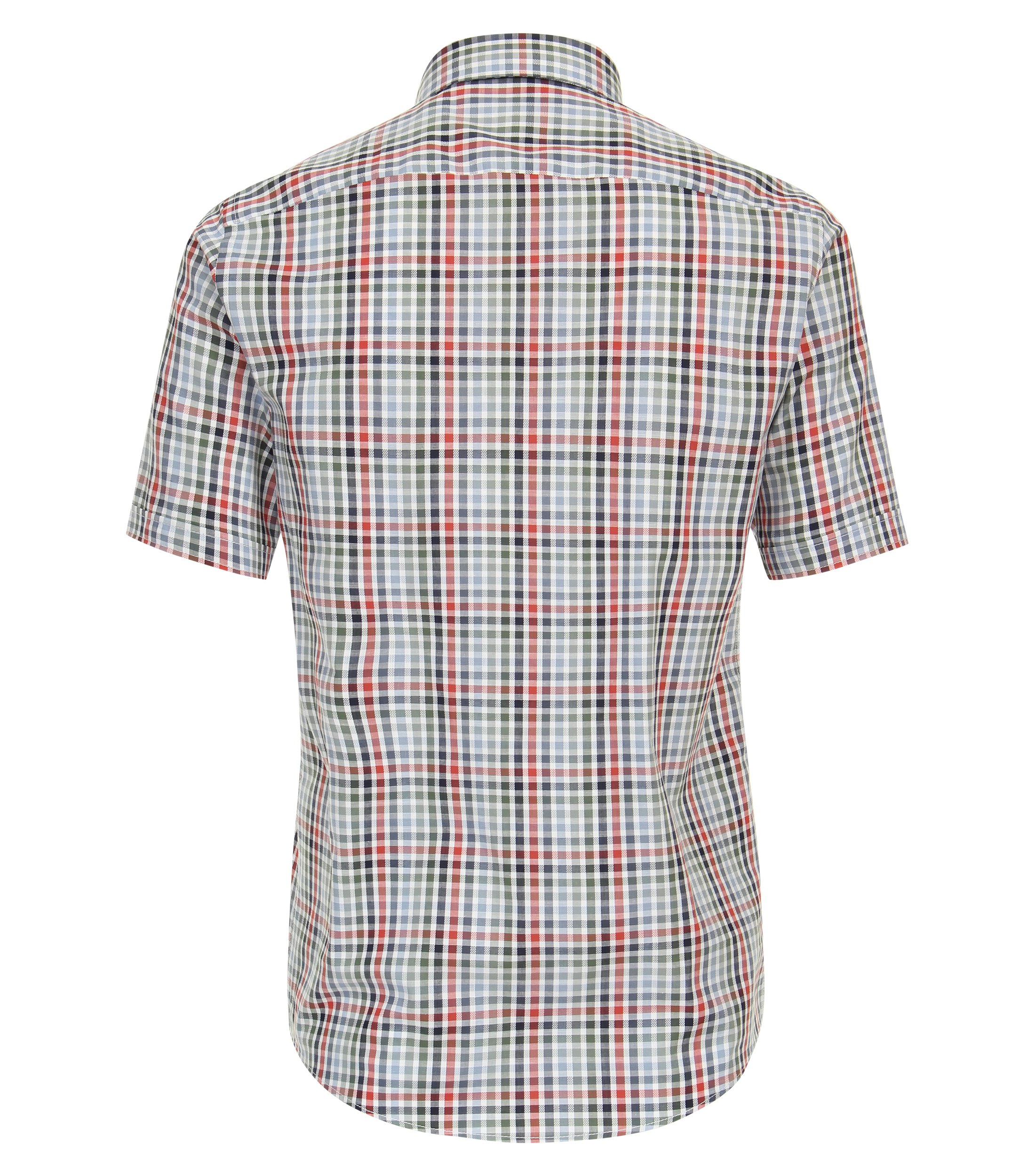 Ein Freizeithemd im kariert Muster in der Farbe Hellrot