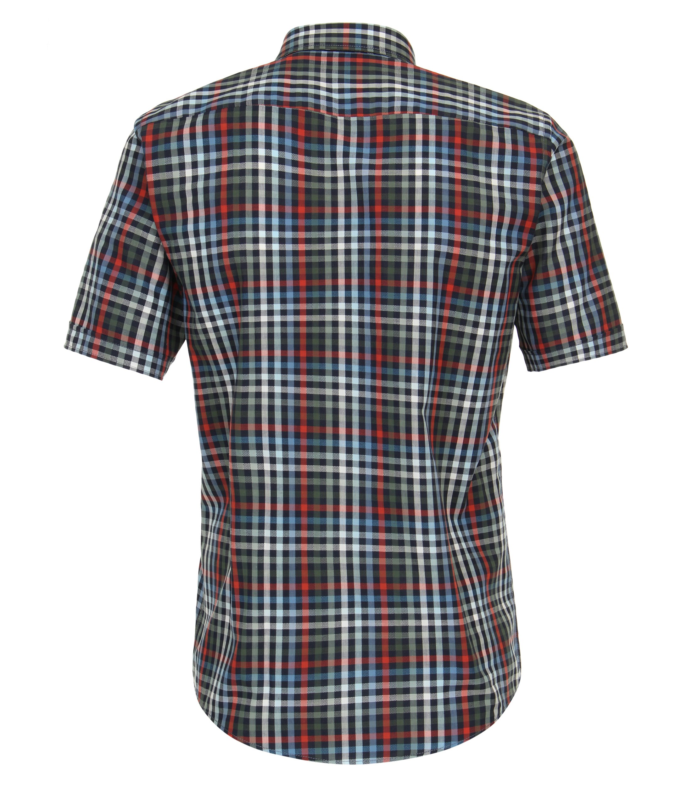 Ein Freizeithemd im kariert Muster in der Farbe Dunkelgrün