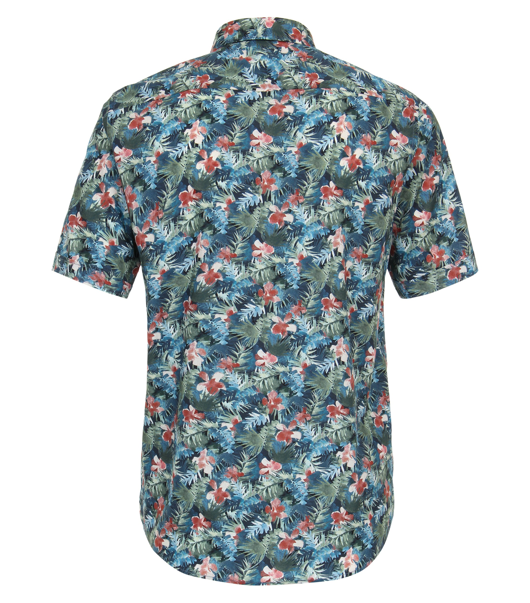 Ein Freizeithemd im Print Muster in der Farbe Grün