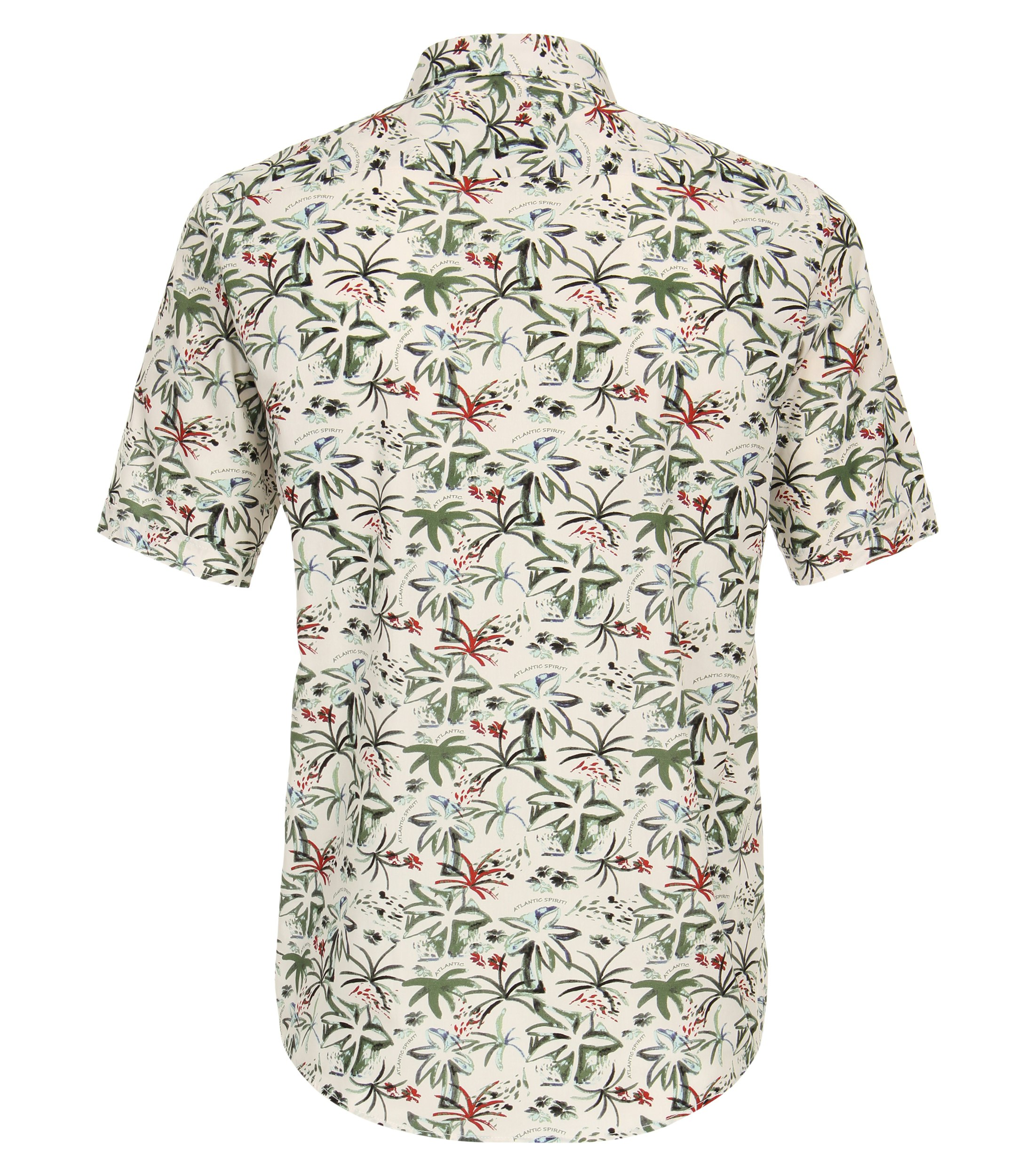 Ein Freizeithemd im Print Muster in der Farbe Grün