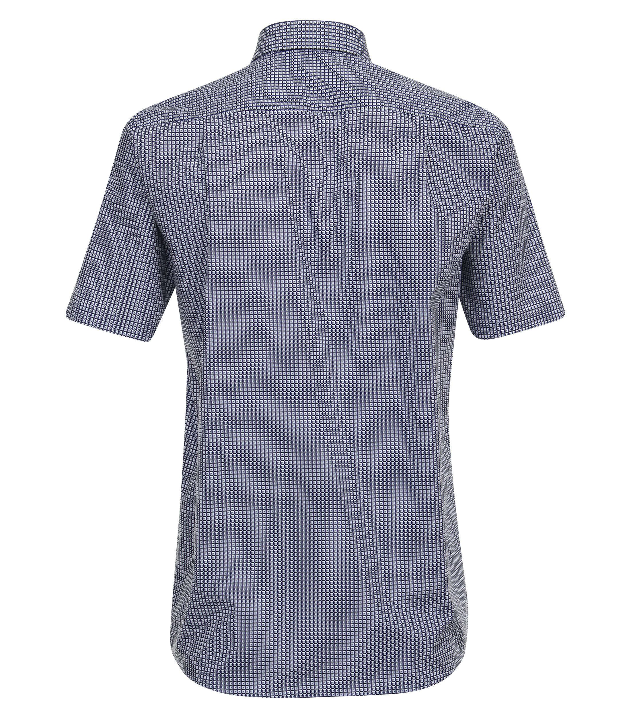 Ein Businesshemd im Print Muster in der Farbe Mittelblau