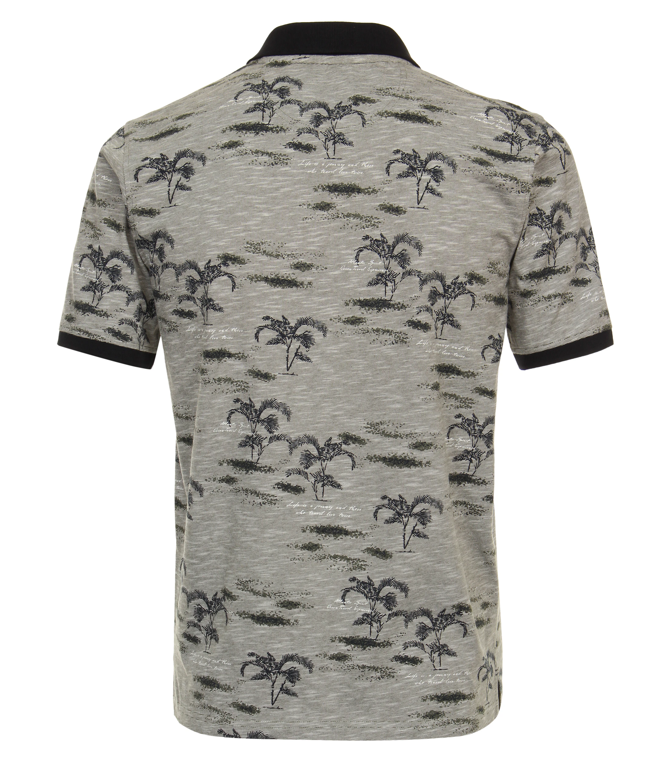 Polo-Shirt im gemusterten Design in der Farbe Hellgrün