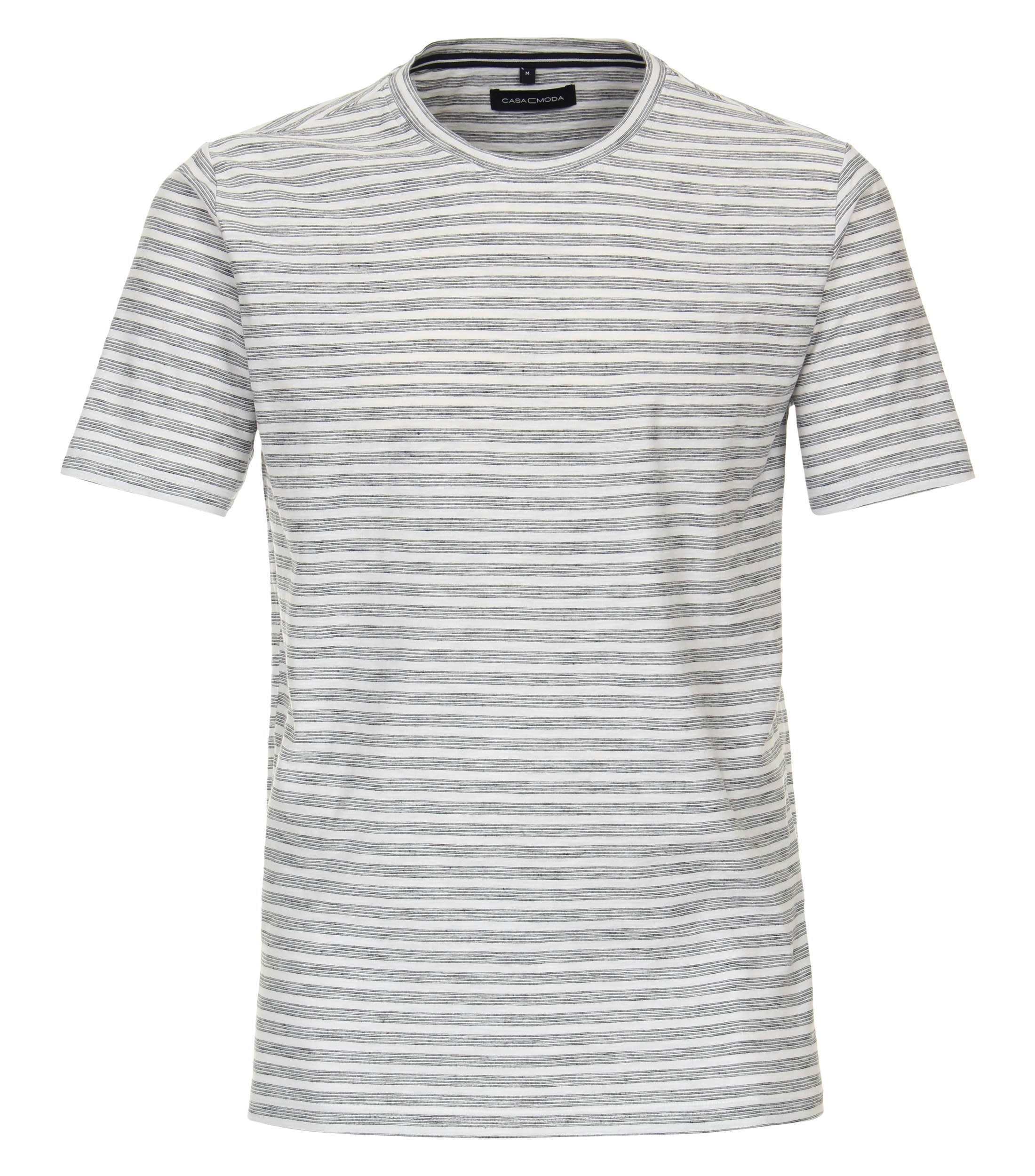 Ein T-Shirt im gestreift Muster in der Farbe Weiß