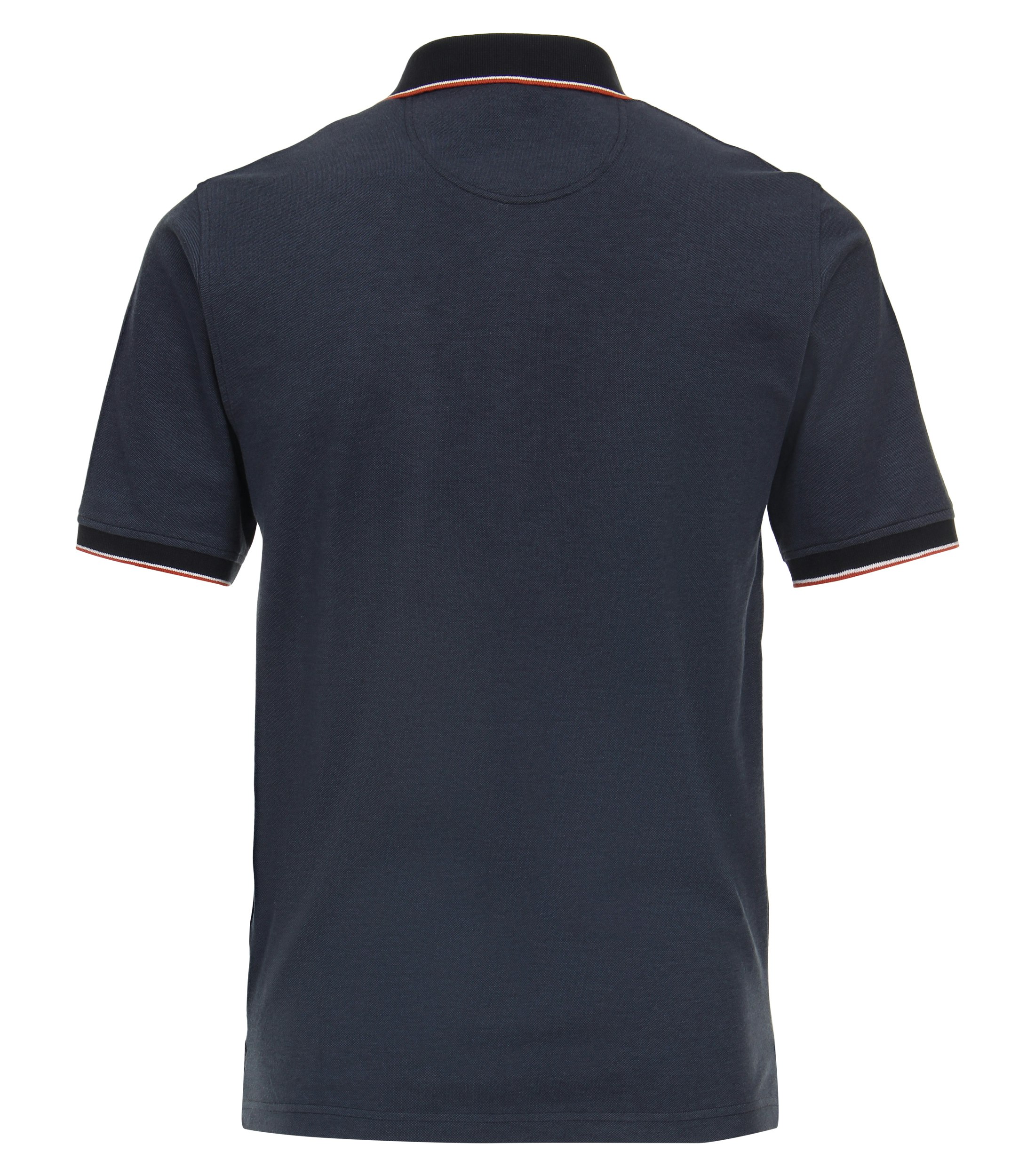 Ein Polo-Shirt im uni Muster in der Farbe Dunkelblau