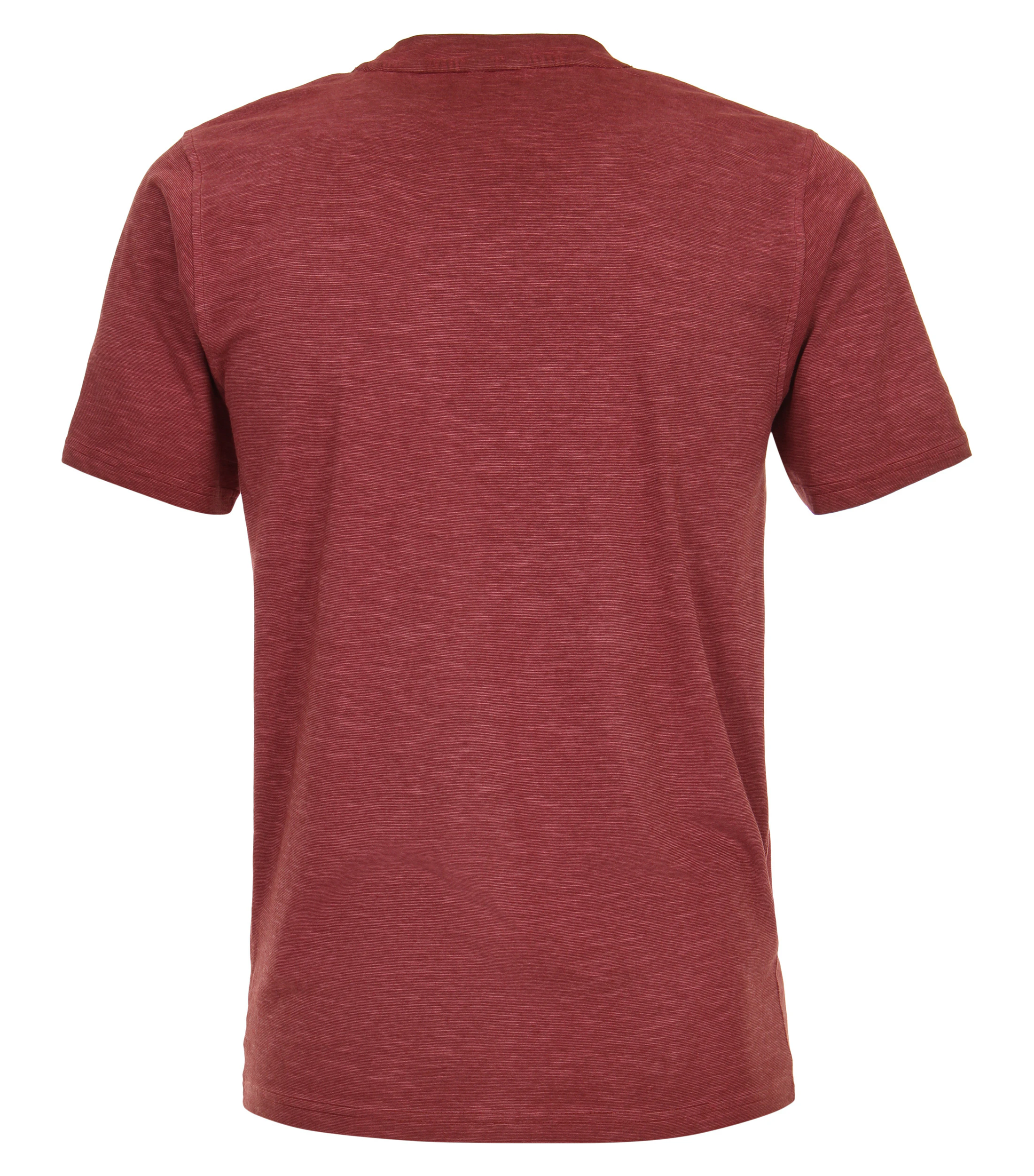 T-Shirt im gestreiften Muster in der Farbe Dunkelorange
