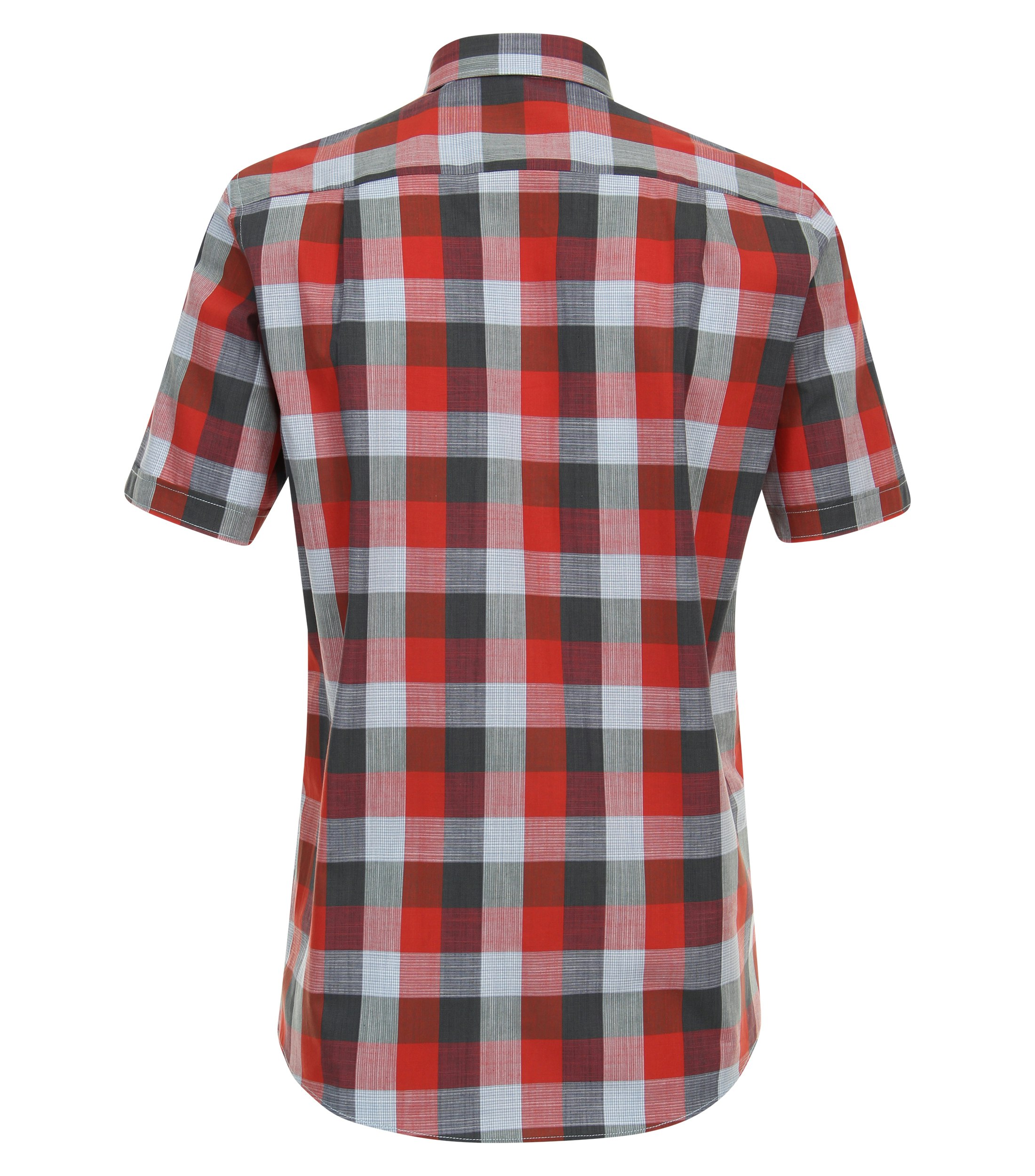 Ein Freizeithemd im kariert Muster in der Farbe Hellrot