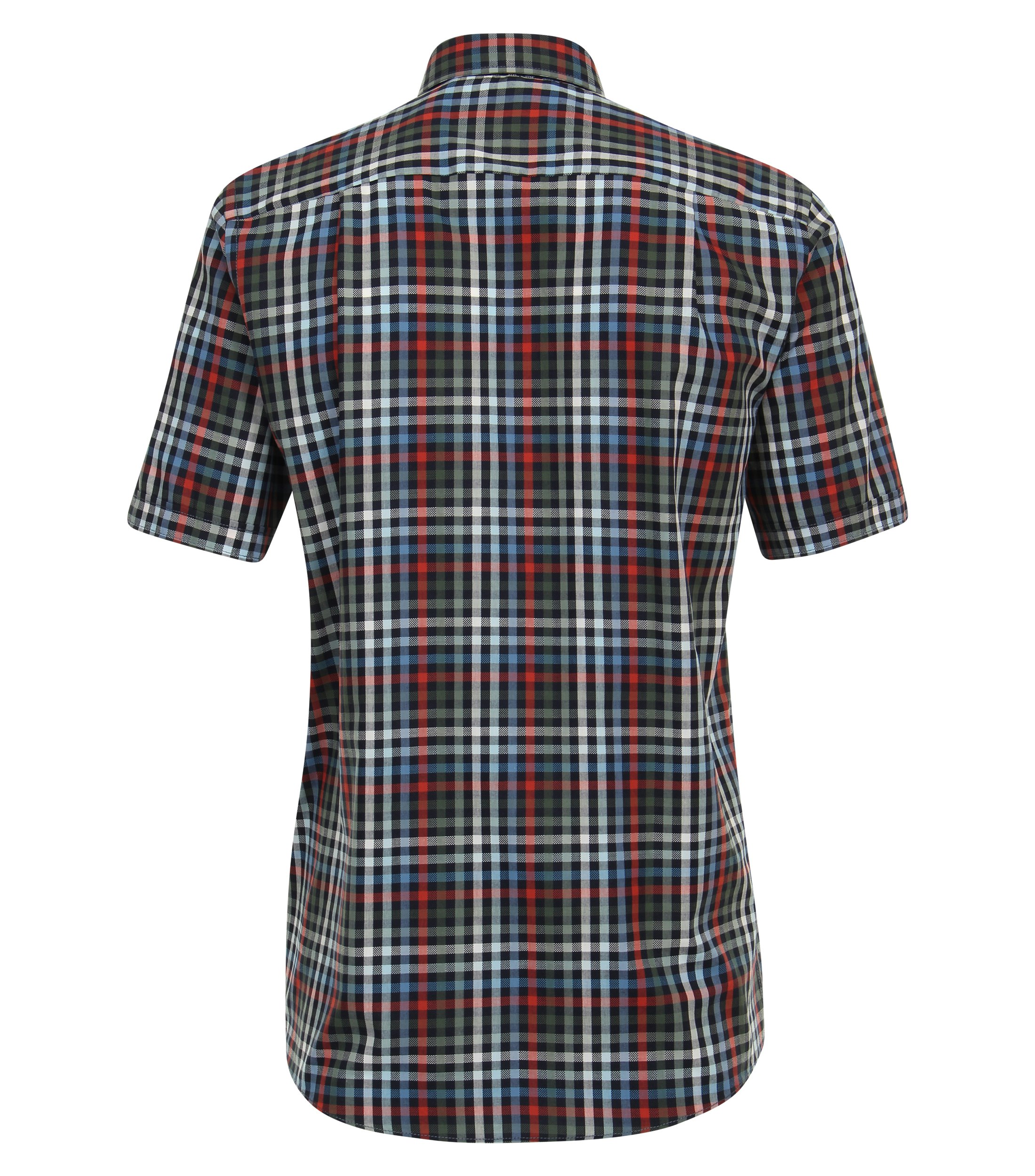 Ein Freizeithemd im kariert Muster in der Farbe Olive