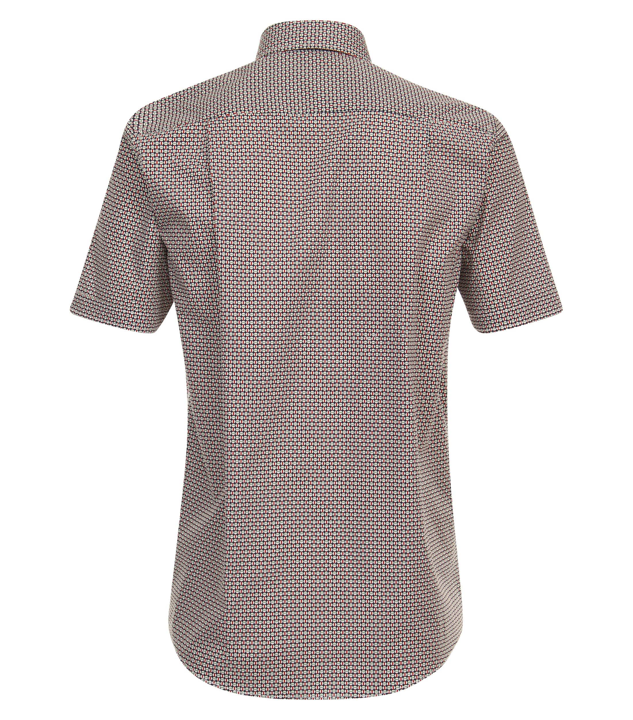 Ein Freizeithemd im Print Muster in der Farbe Hellrot