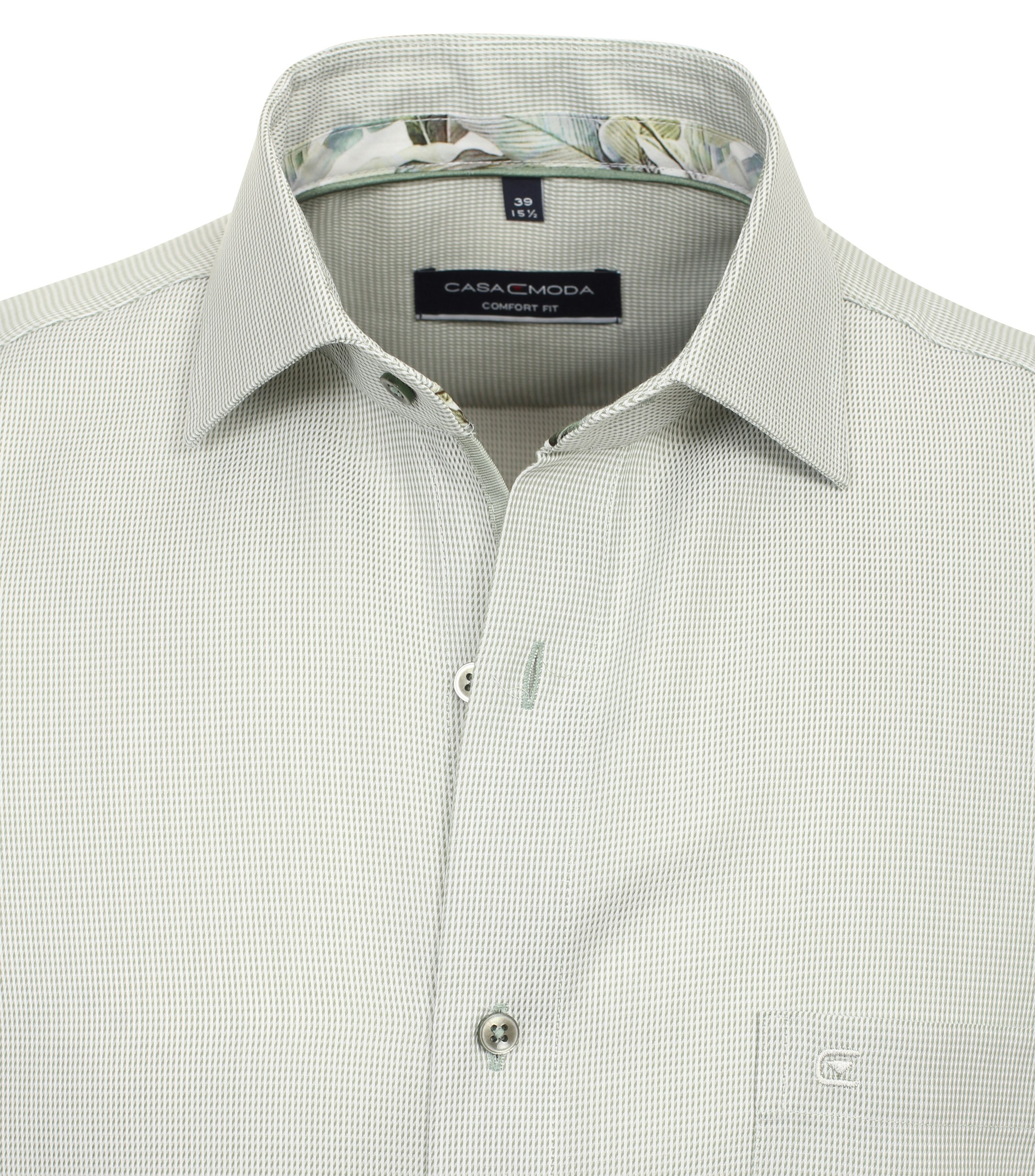 Ein Businesshemd im uni Muster in der Farbe Hellgrün