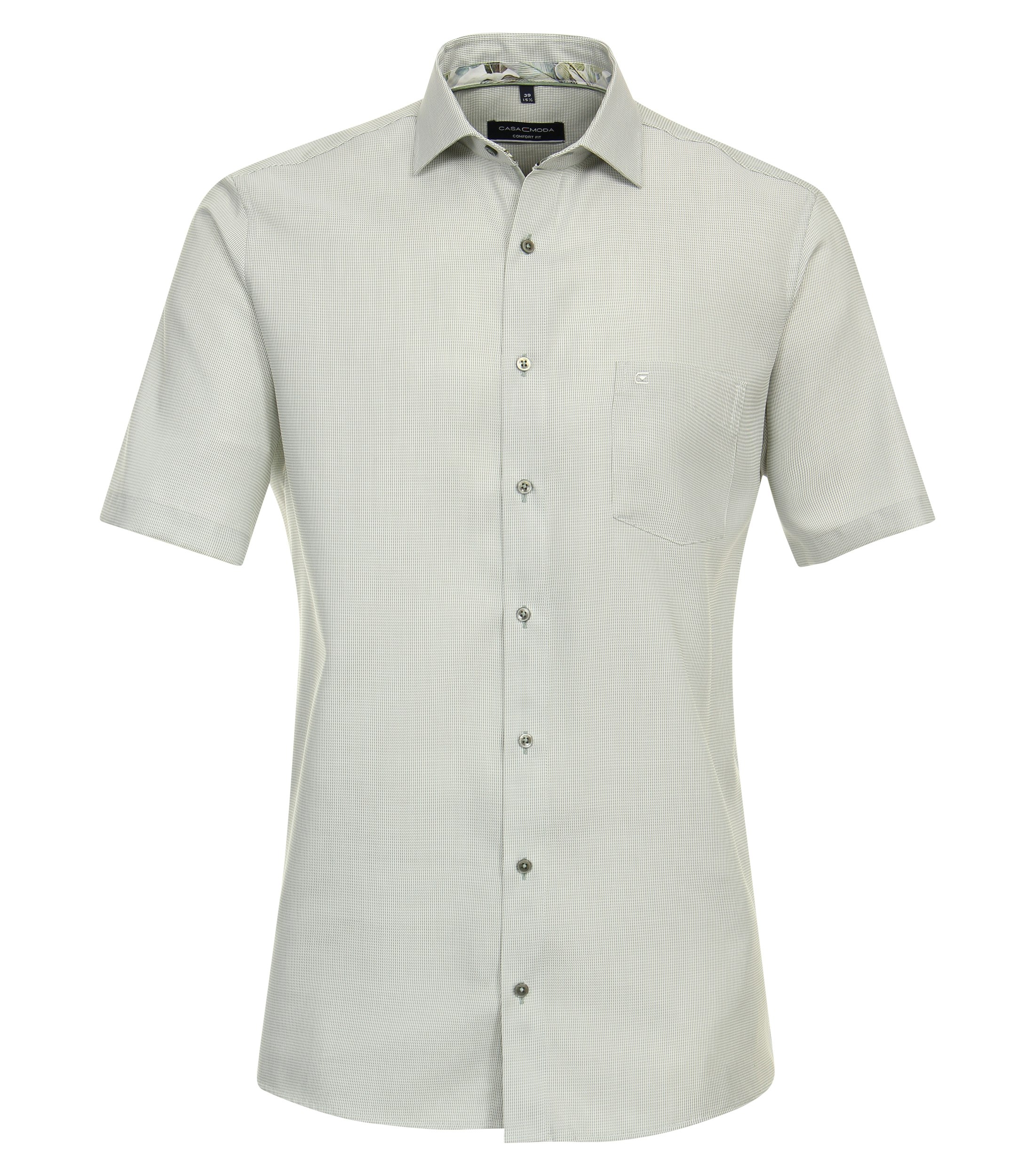 Ein Businesshemd im uni Muster in der Farbe Hellgrün