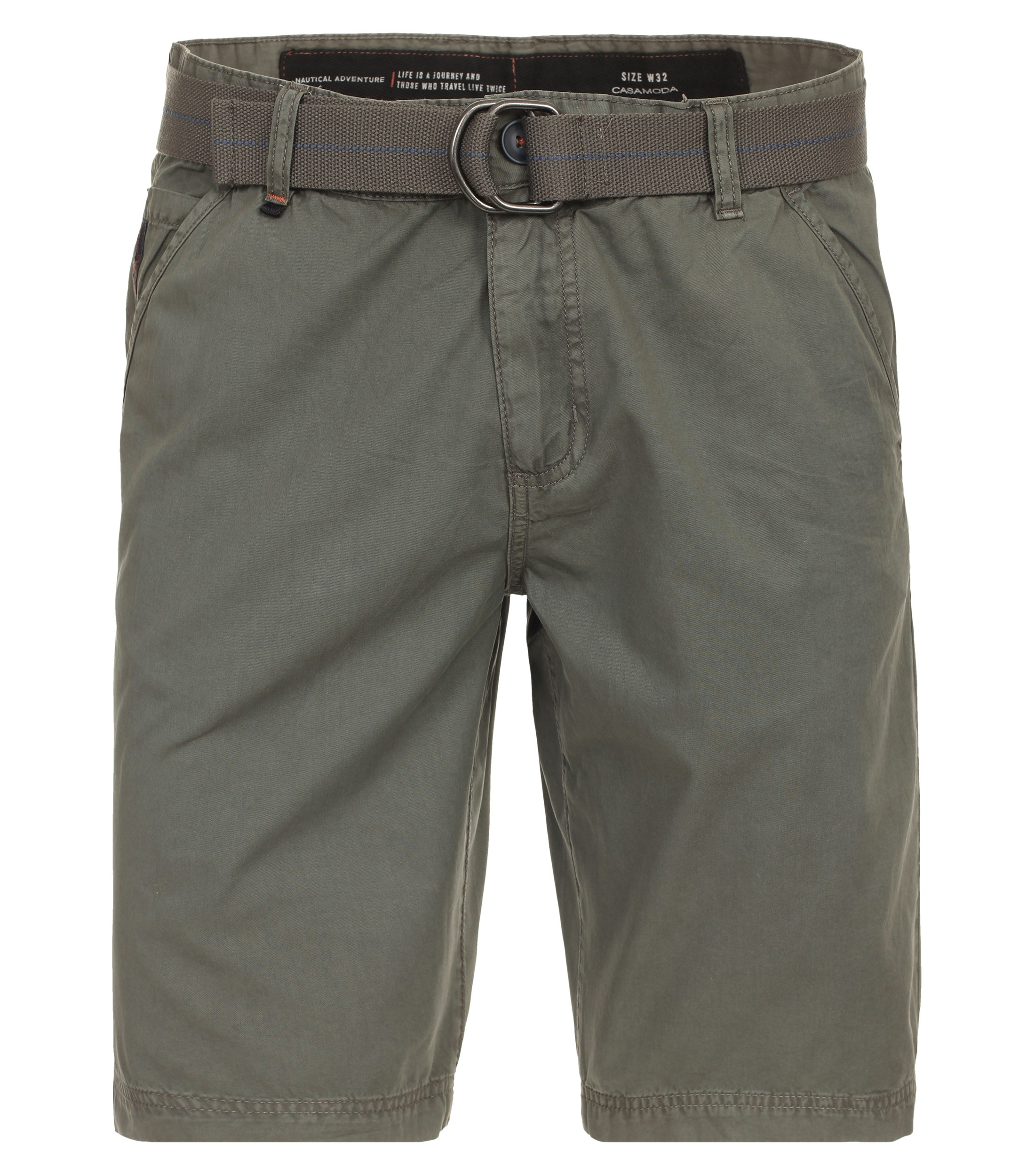 Ein Shorts im uni Muster in der Farbe Olive