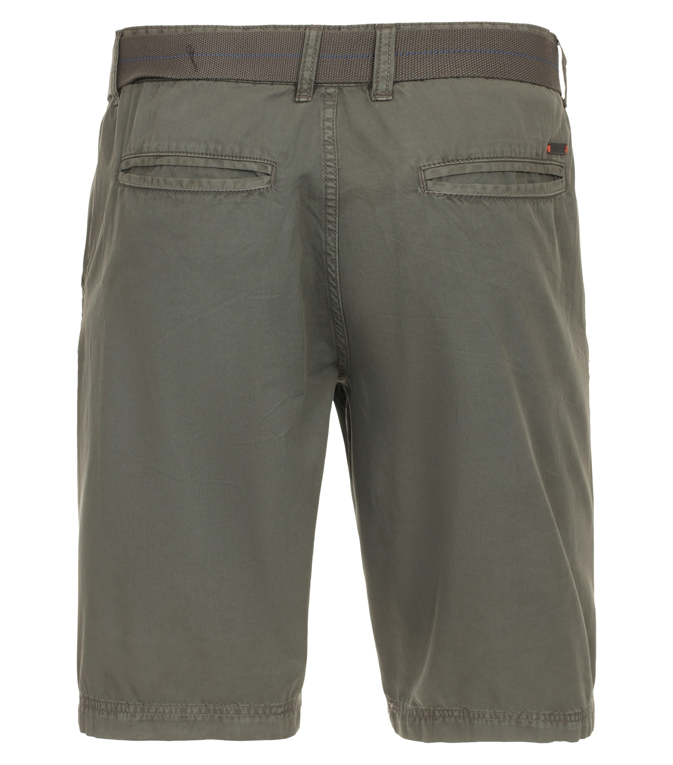 Eine Shorts im uni Muster in der Farbe Olive