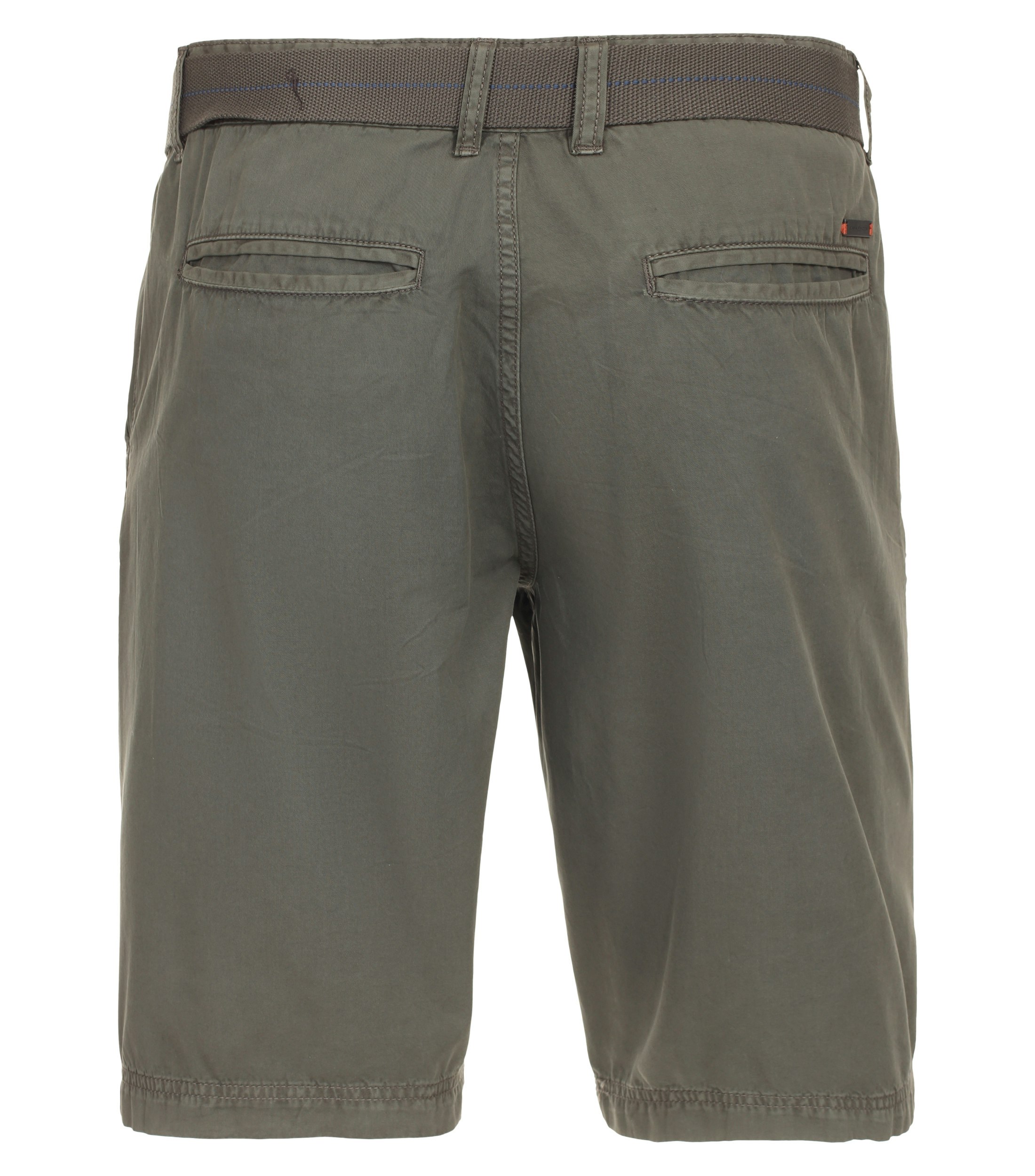 Eine Shorts im uni Muster in der Farbe Olive