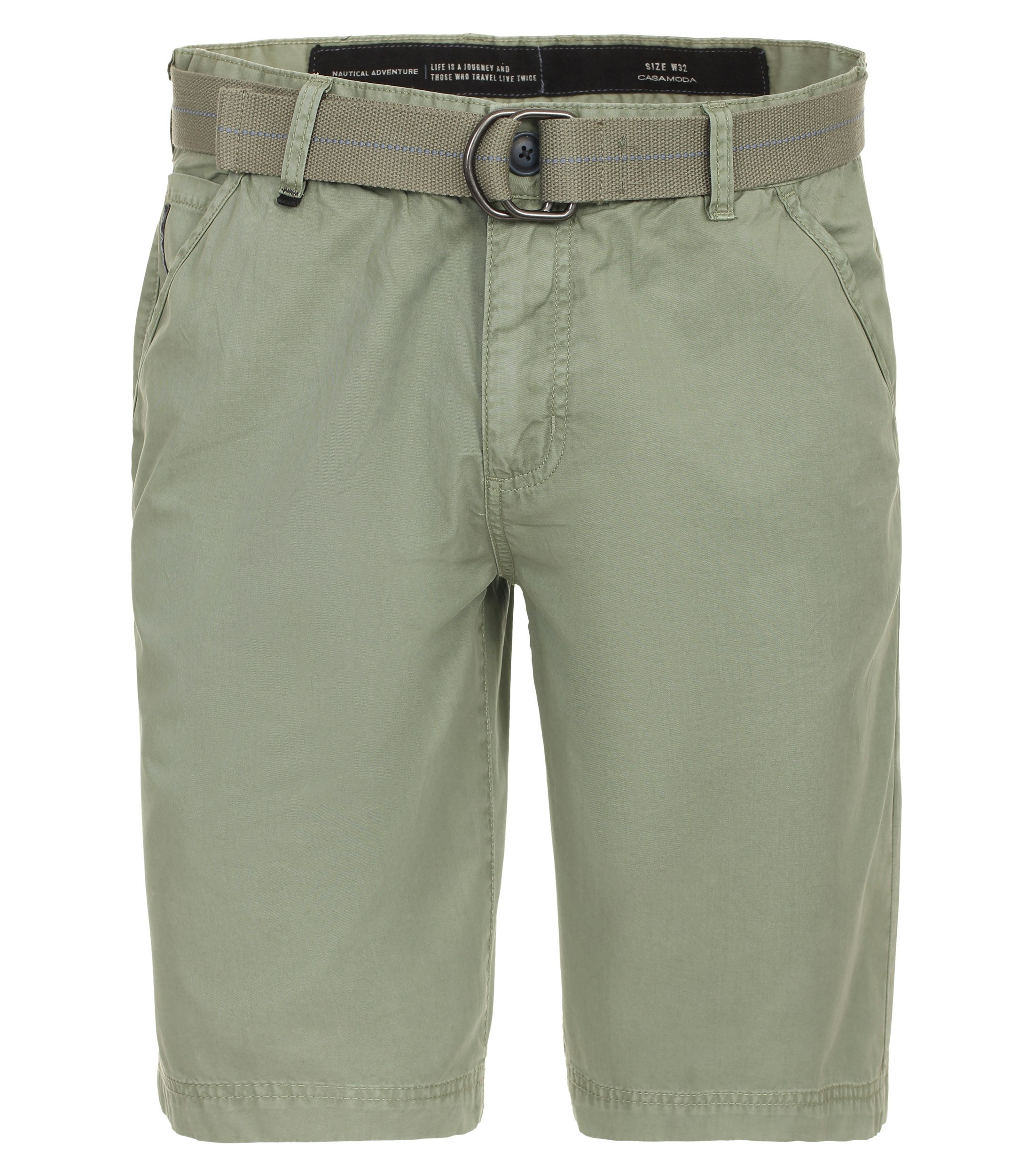 Eine Shorts im uni Muster in der Farbe Hellgrün